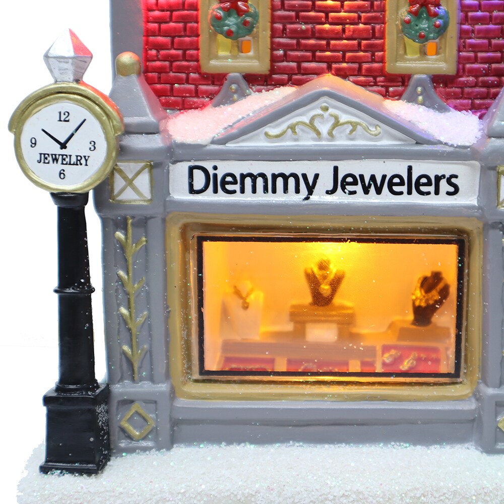 Carole Towne Ct Devon Bakery Lighted Village Scene in the Christmas  Villages department at