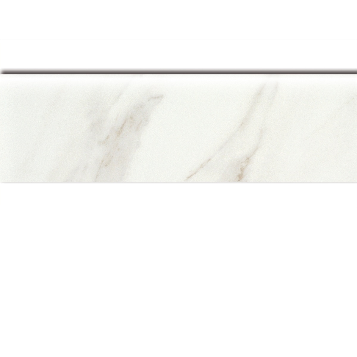 American Olean Mirasol Bianco Carrara Porcelain Bullnose Tile Shop ...