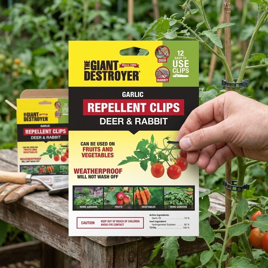 The Giant Destroyer Animal Repellent Clip For Deer and Rabbits 12 pk in ...