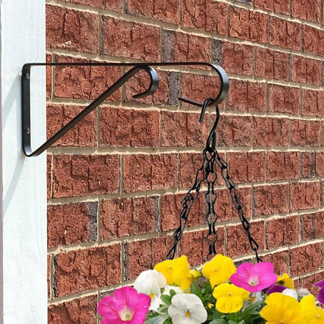Style Selections 9.1-in Black Steel Traditional Plant Hook(s) in