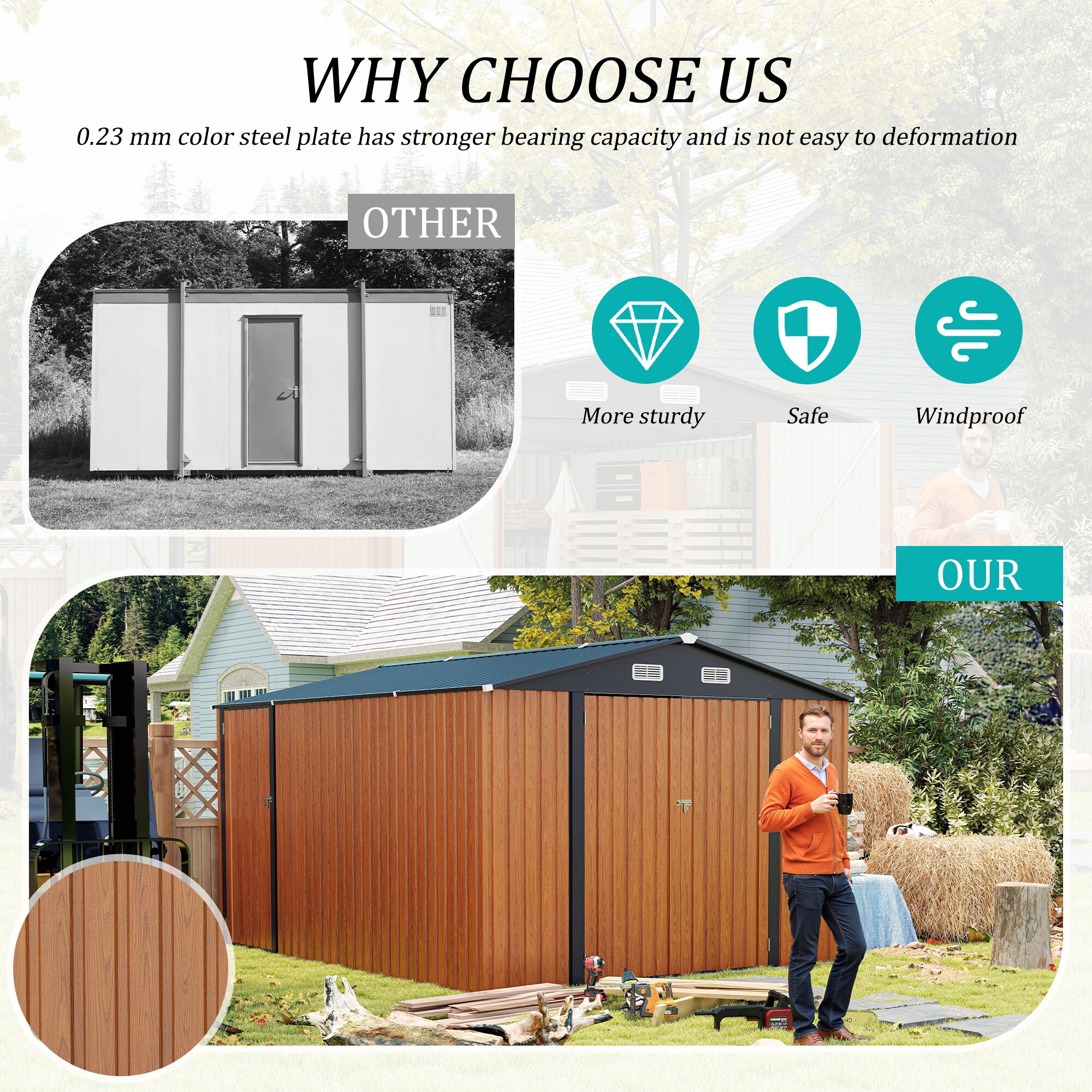 Flynama G-1598S00036 Metal-Storage-Buildings-Sheds - View #5