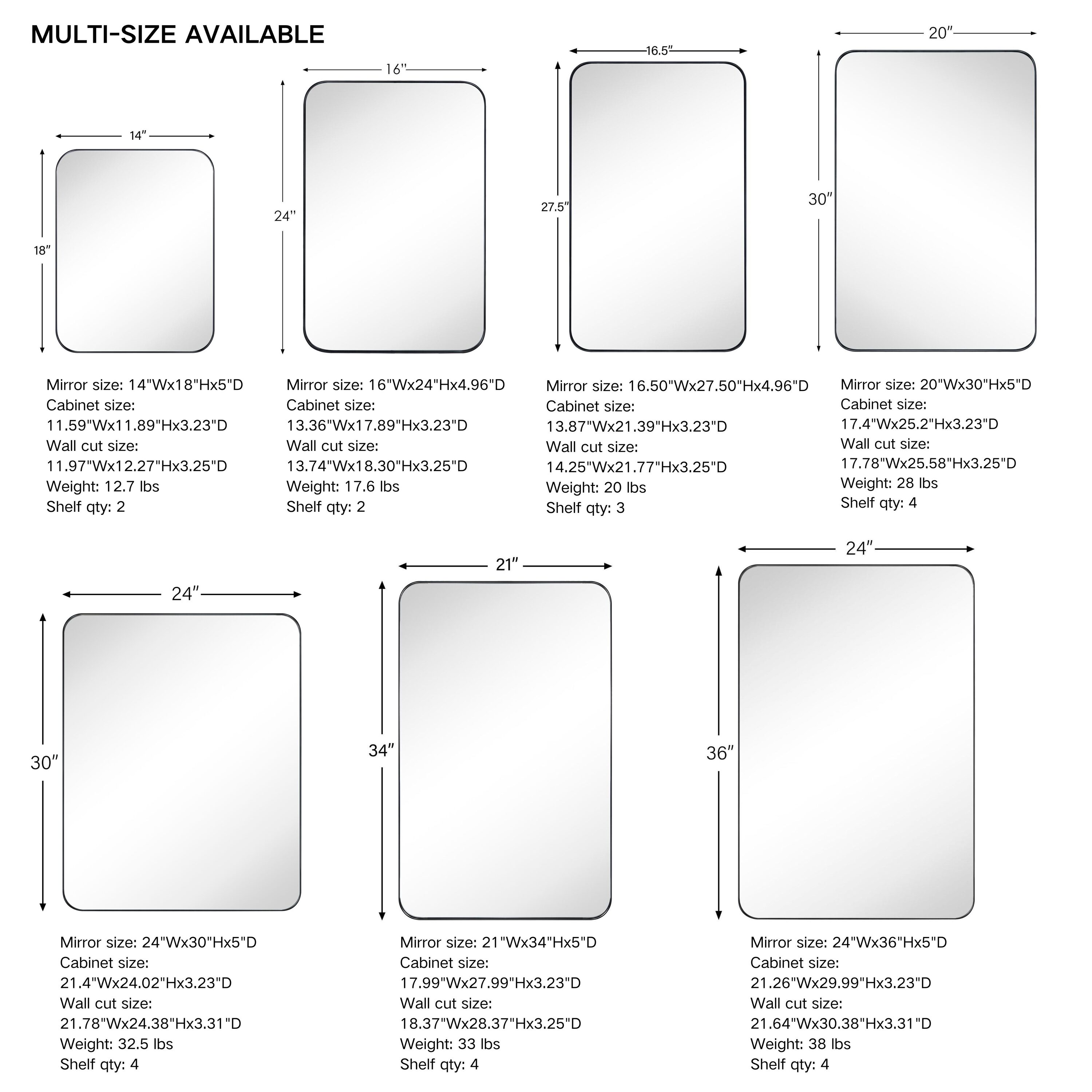 TEHOME GC-00453 Bathroom-Medicine-Cabinets - View #5