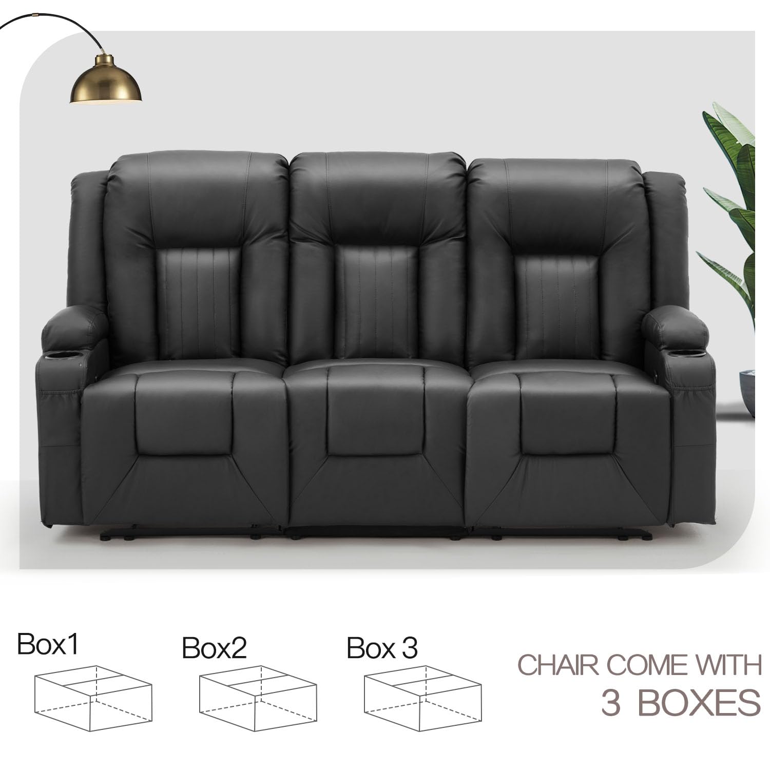 AECOJOY 13098UBK-LS01 Sofas-Loveseats - View #7