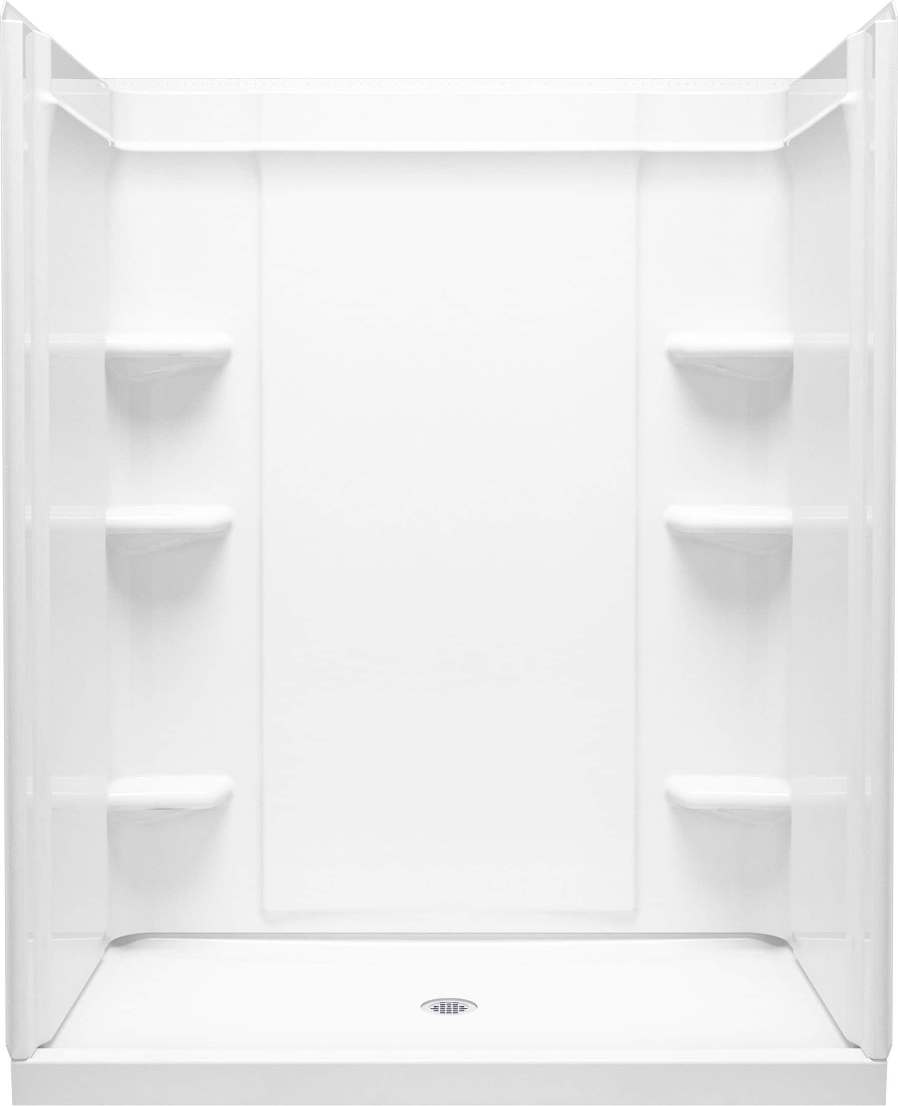 Sterling Medley 34-in x 72.45-in White 2-Piece Shower Side Wall Panel ...