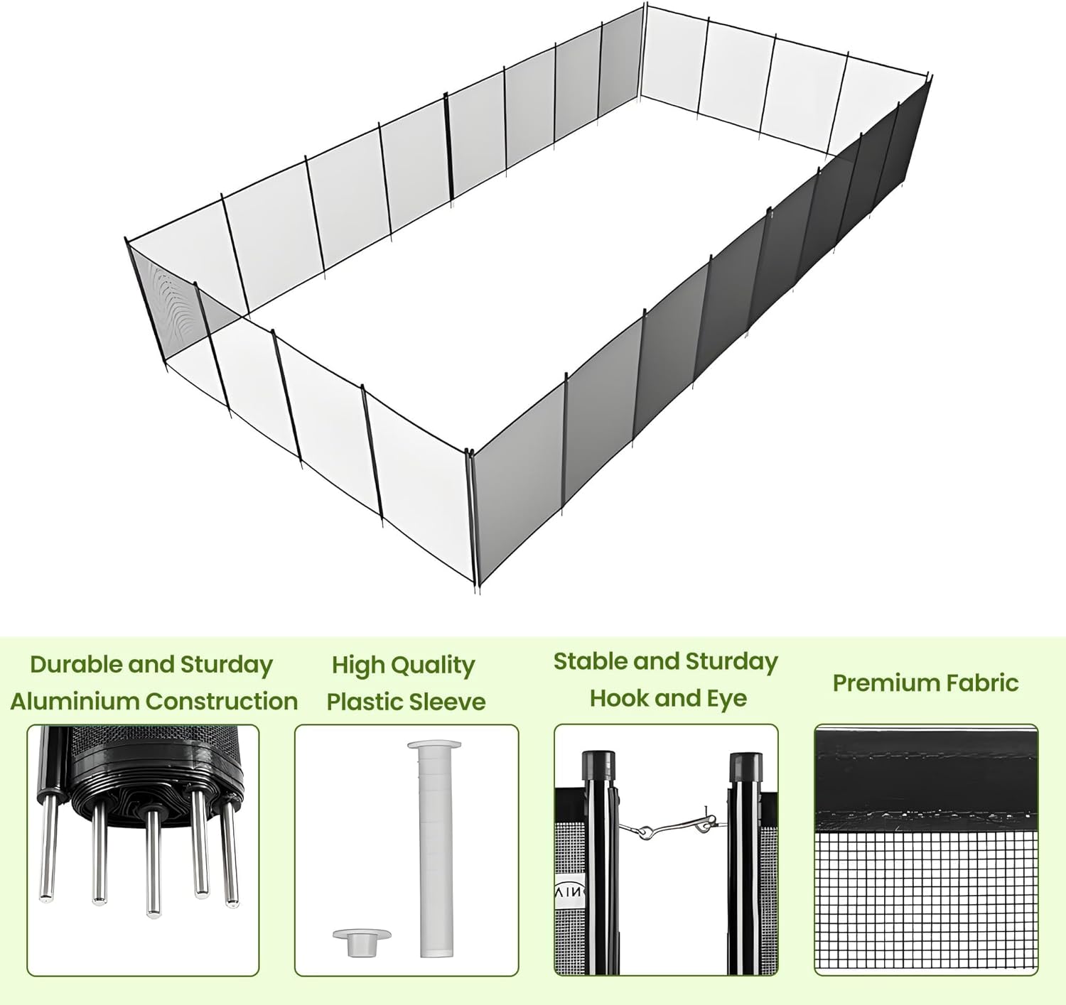 GAOMON LSPPJOK-DB183XYGOR Pool-Safety-Barrier-Gates - View #3