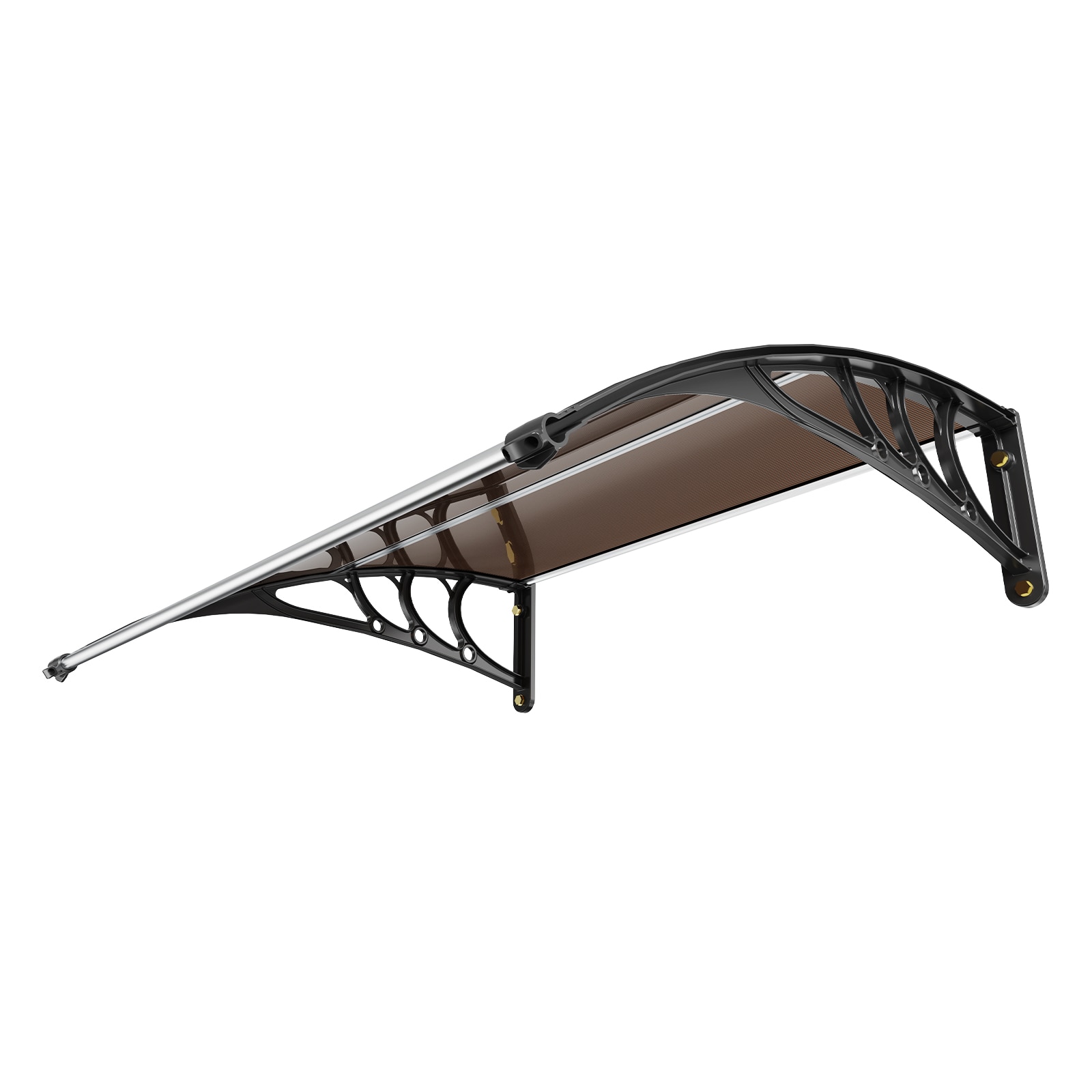 VEVOR MCZYPYCZS4040A515V0 40-in Wide x 10.8-in Height PC Striped Fixed Window/Door Awning
