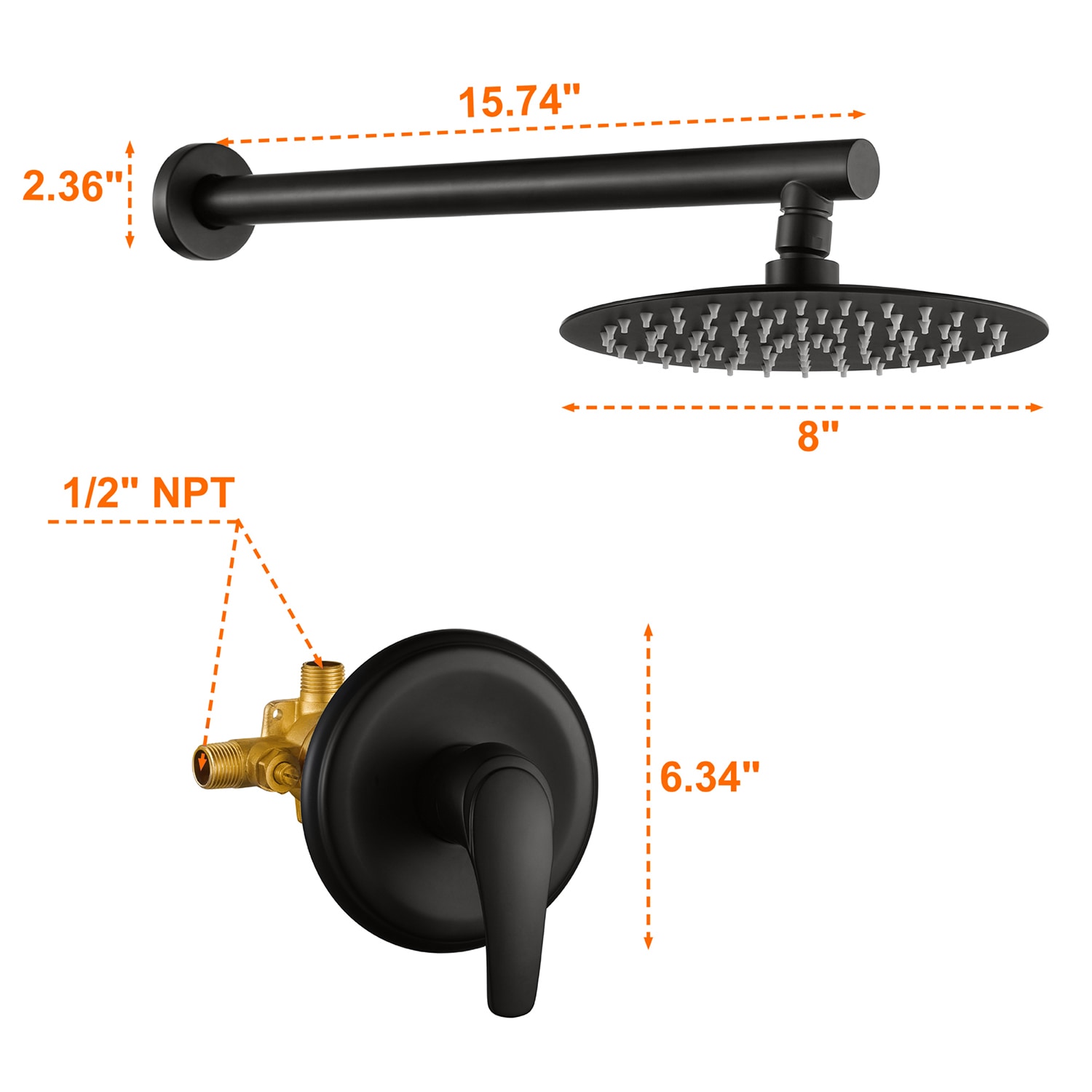 Cobbe LSSRSFY0108B Showerhead-Bar-Panels - View #10