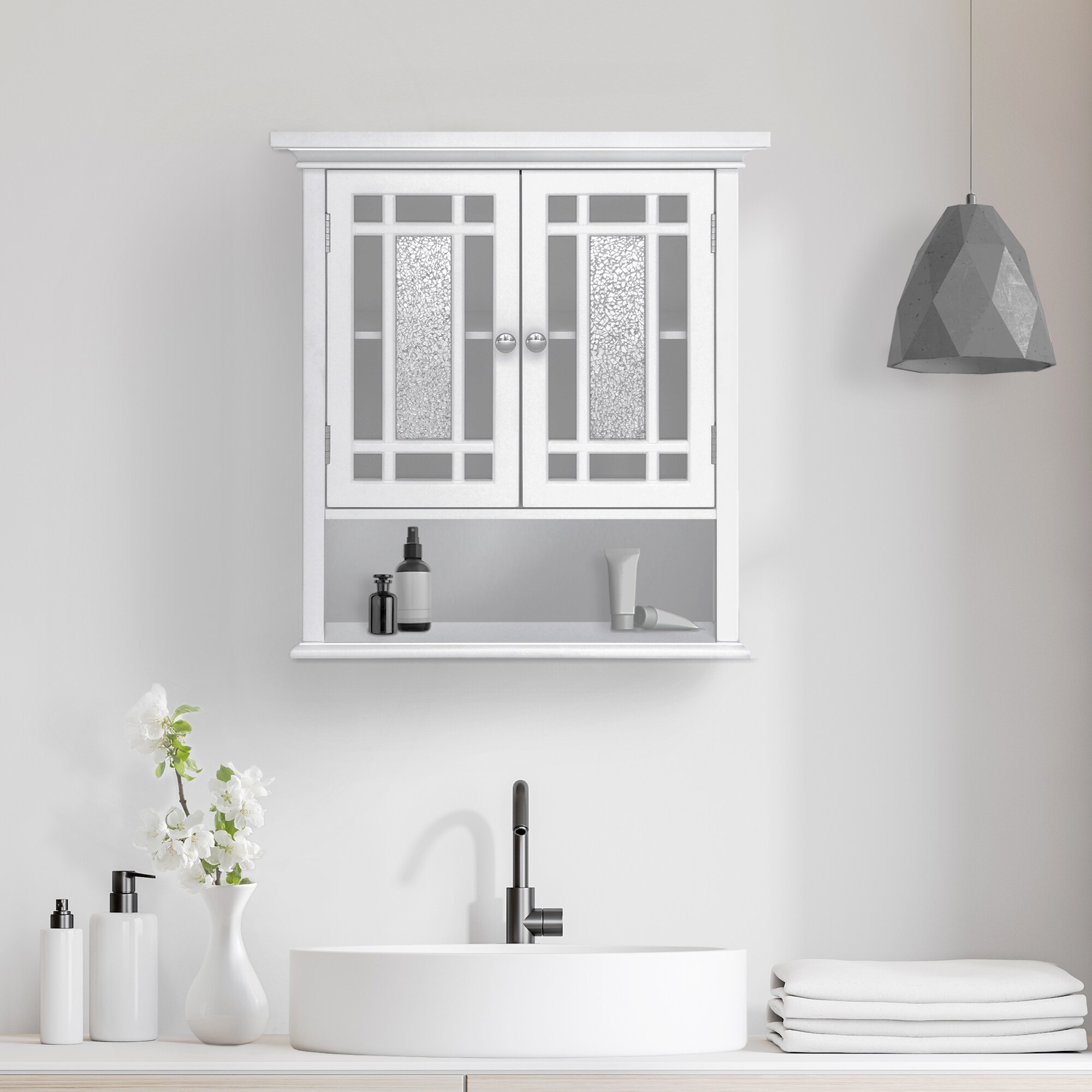 Teamson Home ELG-527 Bathroom-Wall-Cabinets - View #8