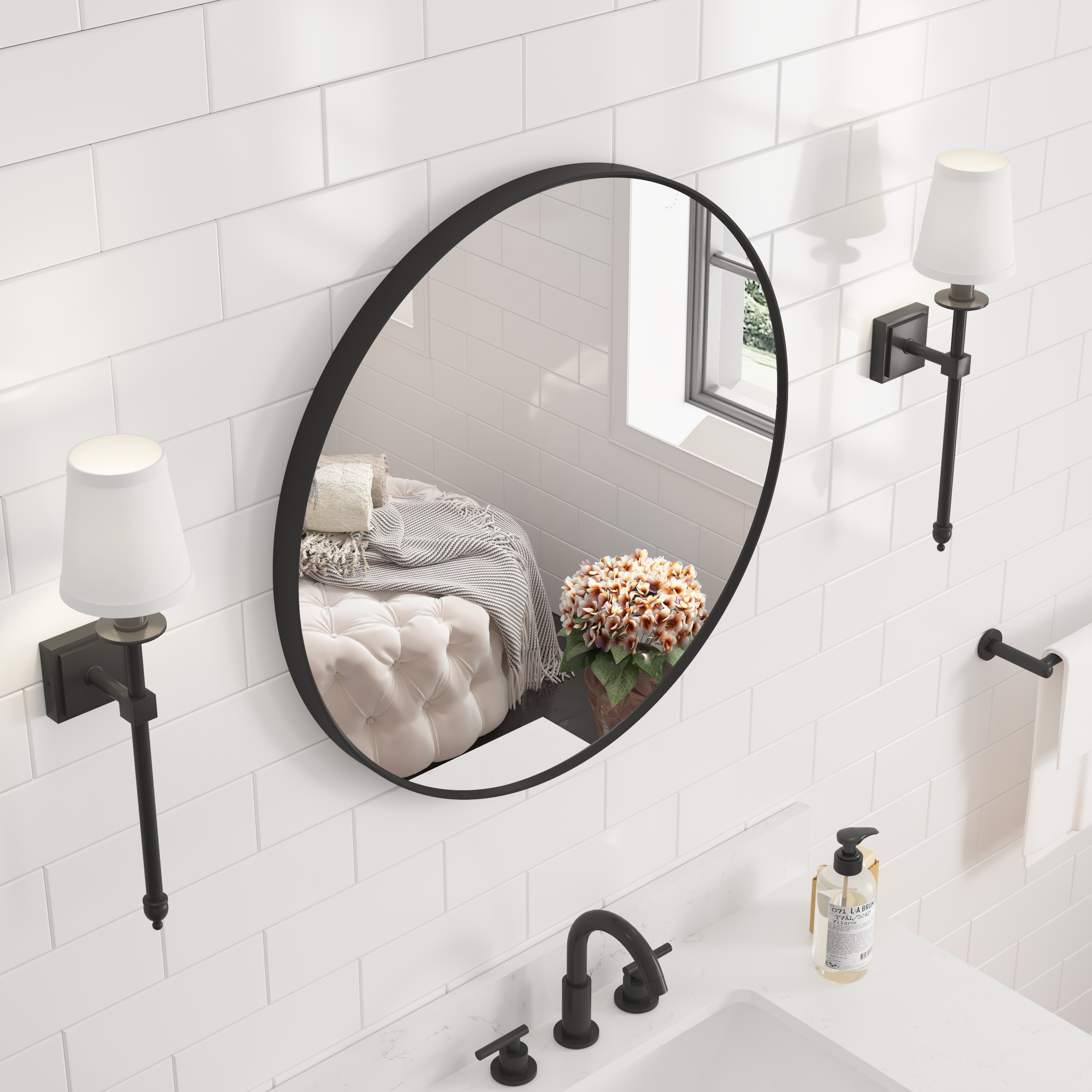 WELLFOR BFB5104GB -WF Framed-Bath-Mirrors - View #3