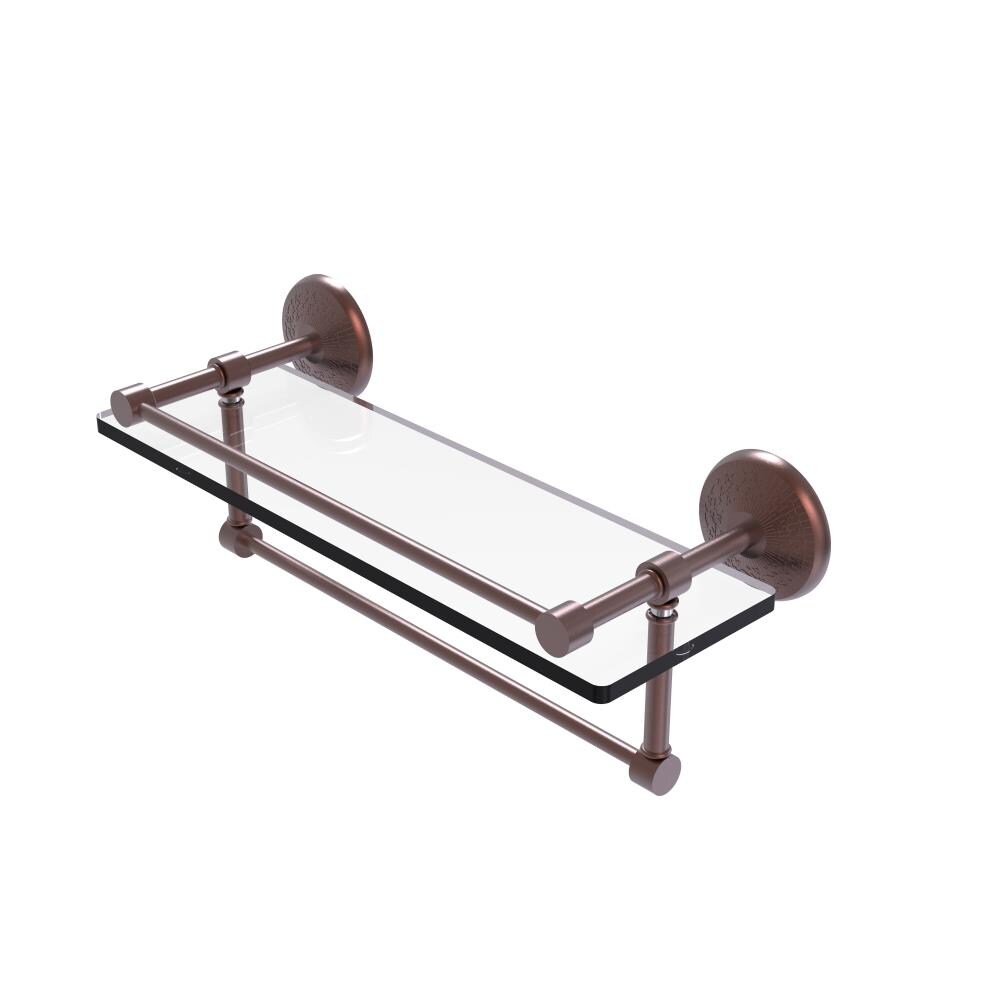Allied Brass MC-1TB/16-GAL-CA Monte Carlo Antique Copper Wall mount Bathroom Shelf ( 16-in x 5-in x 5-in )