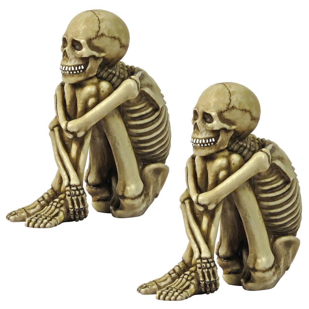 Design Toscano 3-in Skeleton Sculpture Skeleton Duo in the 