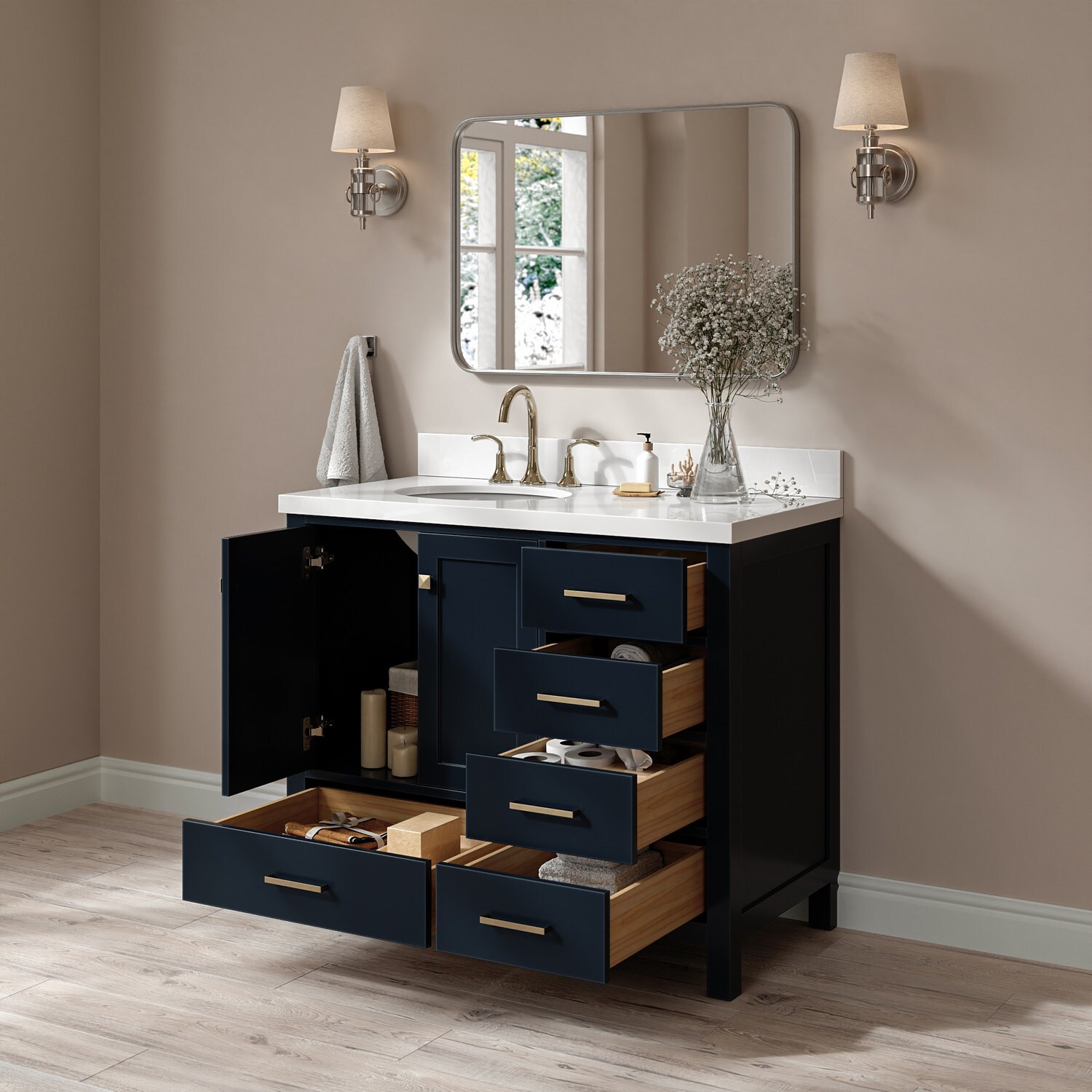 ARIEL A043SLWQOVOMNB Bath-Vanity-Combo - View #3