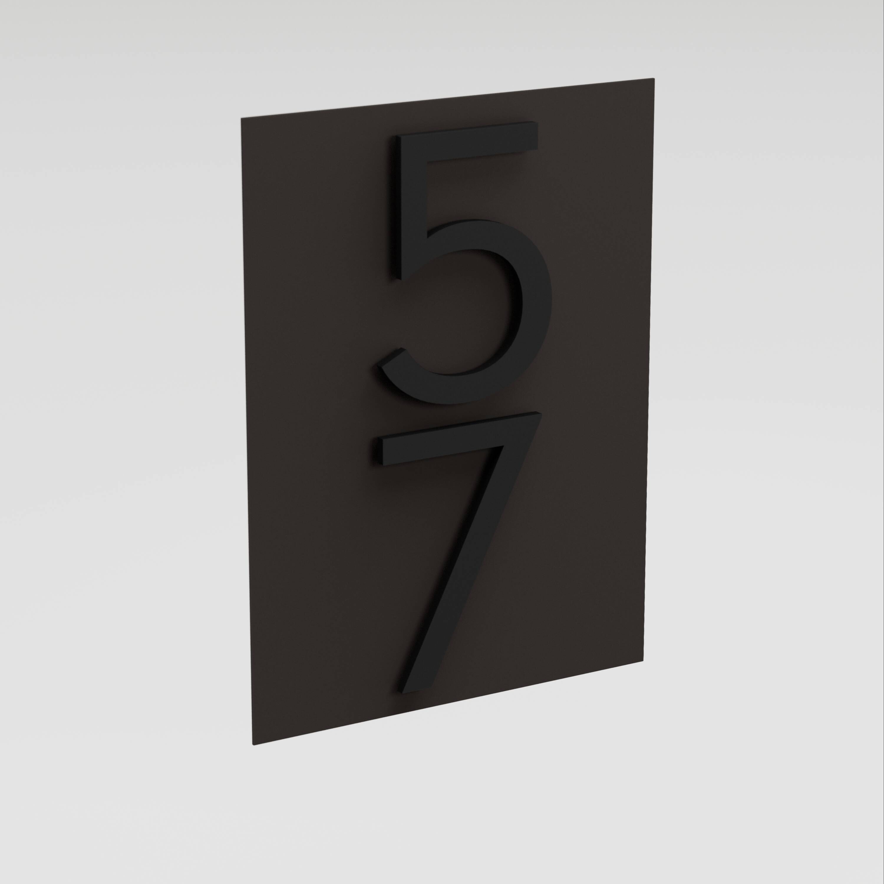 Post & Porch SMALLSIMPLY-BROWN Outdoor-Plaques-Holders - View #3