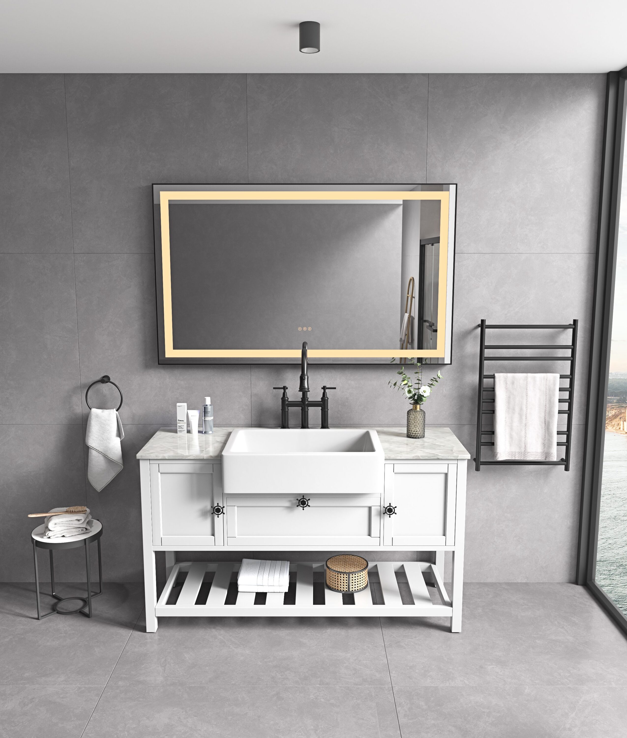 WELLFOR AMBE-057236 Framed-Bath-Mirrors - View #6