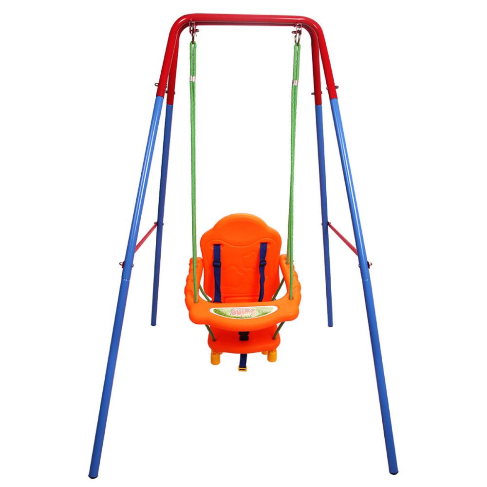 Goplus costway Orange Metal Toddler Swing at Lowes.com