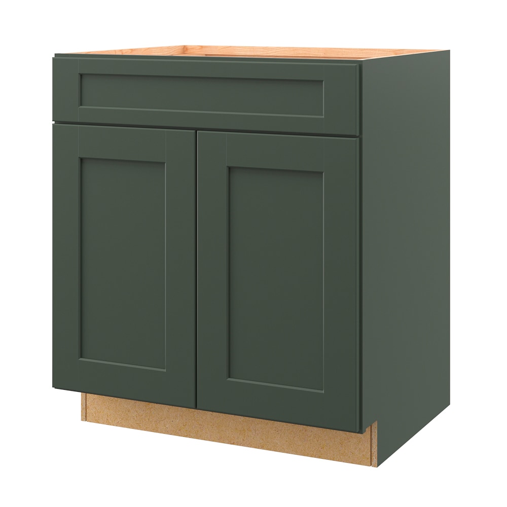 allen + roth 20784GW Galway 30-in W x 34.5-in H x 24-in D Sage Base Fully assembled Cabinet (Flat Panel Shaker)