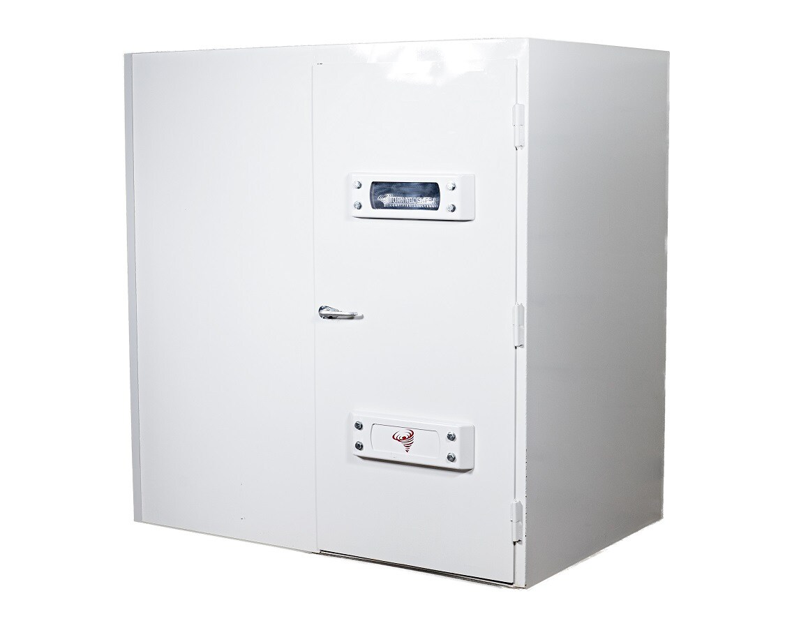 TornadoSafe AG3X5 (Interior Dimensions: 2.96-ft x 4.96-ft x 6.24-ft) Powder-Coated Steel Above-Ground Interior Tornado Shelter