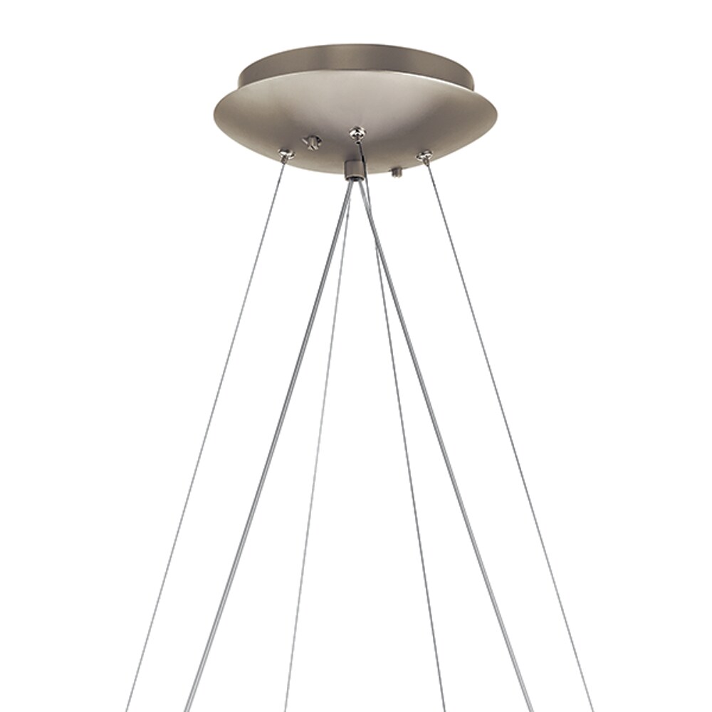 Kichler Moderne 1-Light Satin Nickel Modern/Contemporary Led Chandelier