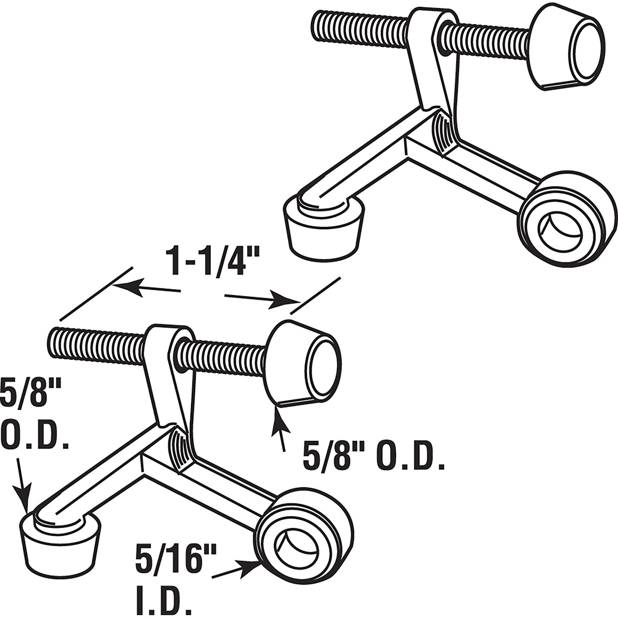 Prime-Line U 11227-M Door-Bumpers-Stops2 - View #2