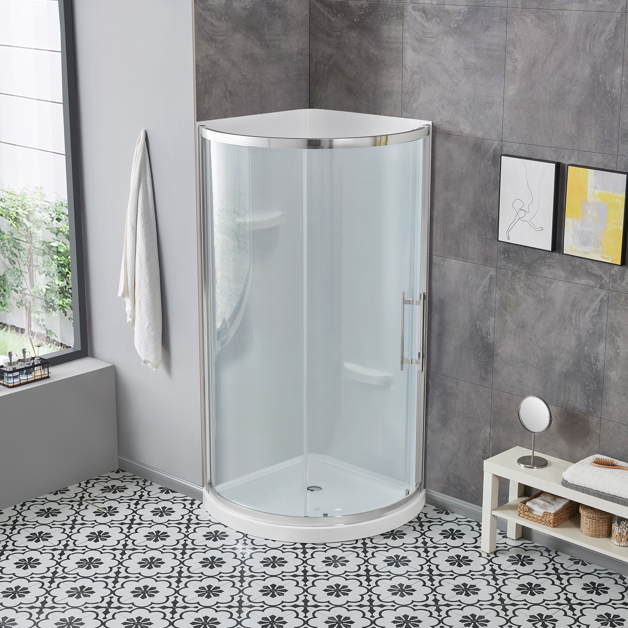 OVE Decors 15SKAR-BREP36-CHR Alcove-Shower-Kit - View #3
