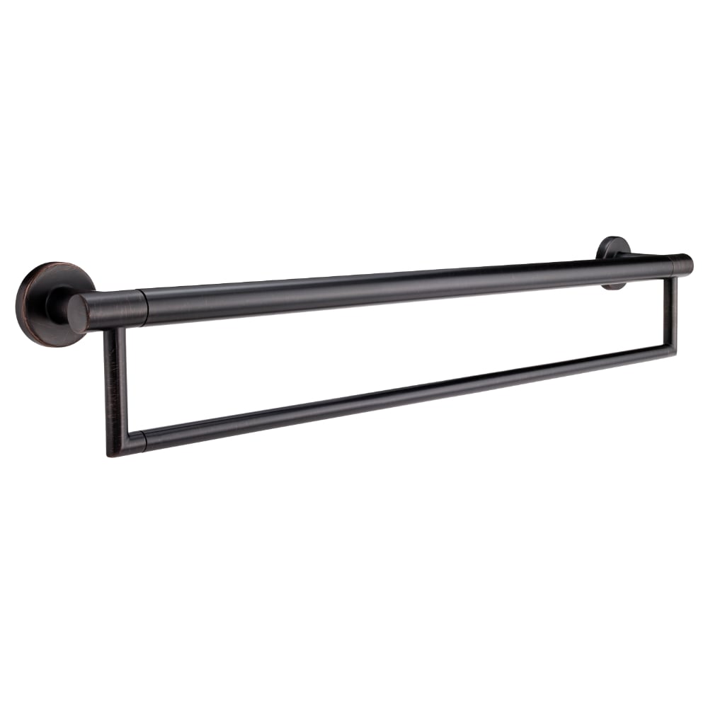 Delta 41519-RB Contemporary 24-in Venetian Bronze Wall mount Grab Bar ( 300-lb Weight Capacity )