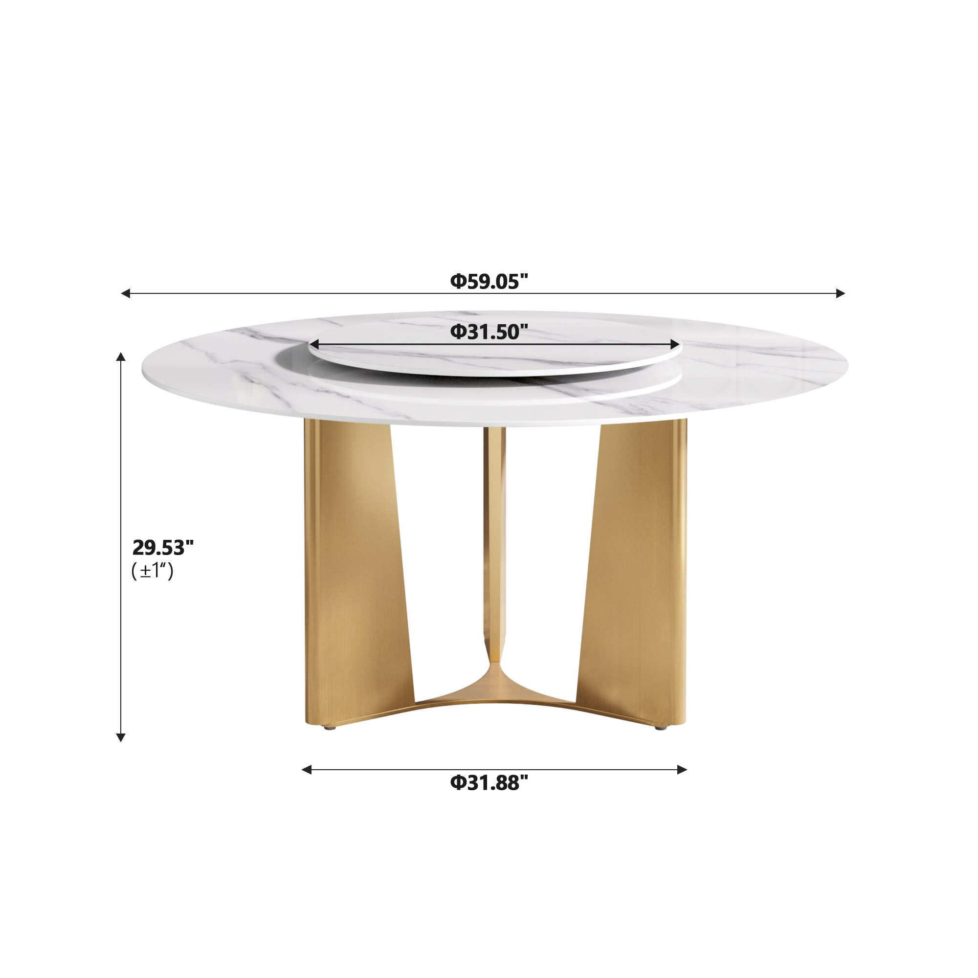 BuotiqHom DH-B-150W80-3G Dining-Tables - View #3