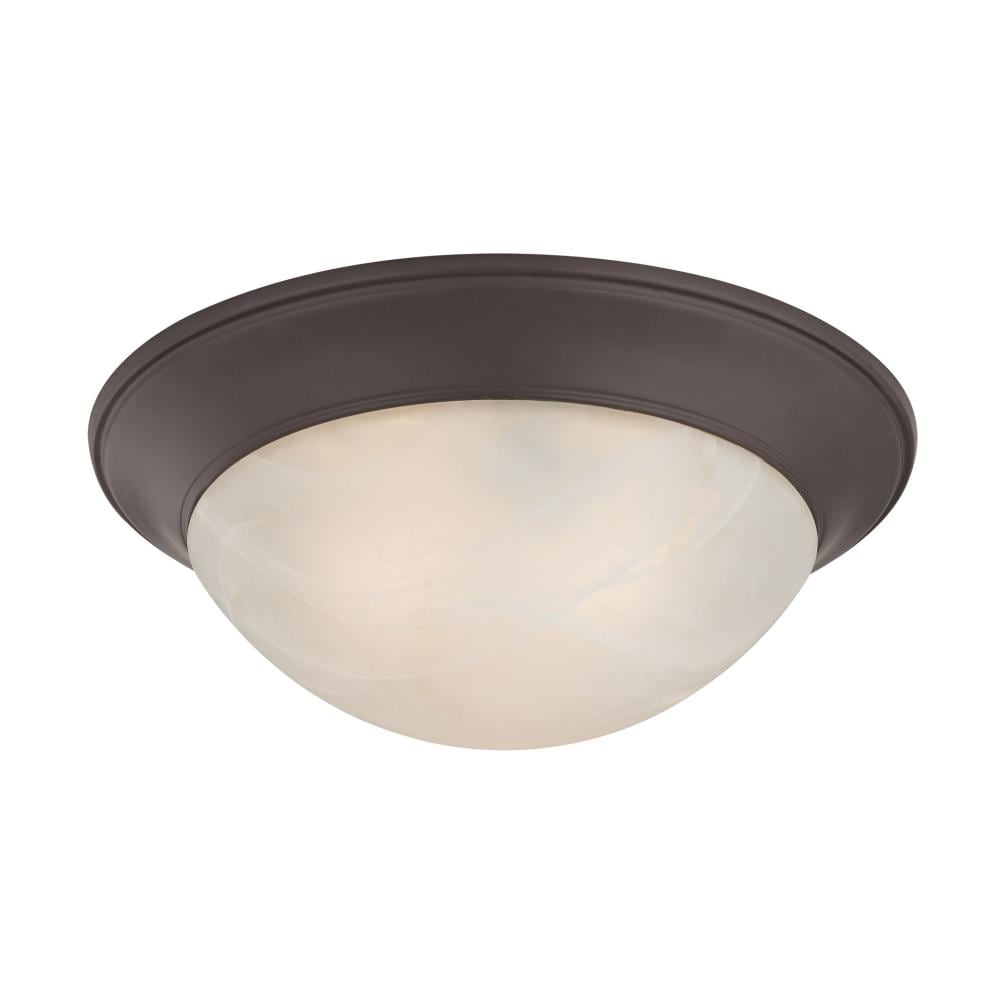 Thomas Lighting 7303FM/10 Flushmounts 3 -Light 16-in Multiple finishes Black Flush Mount Light
