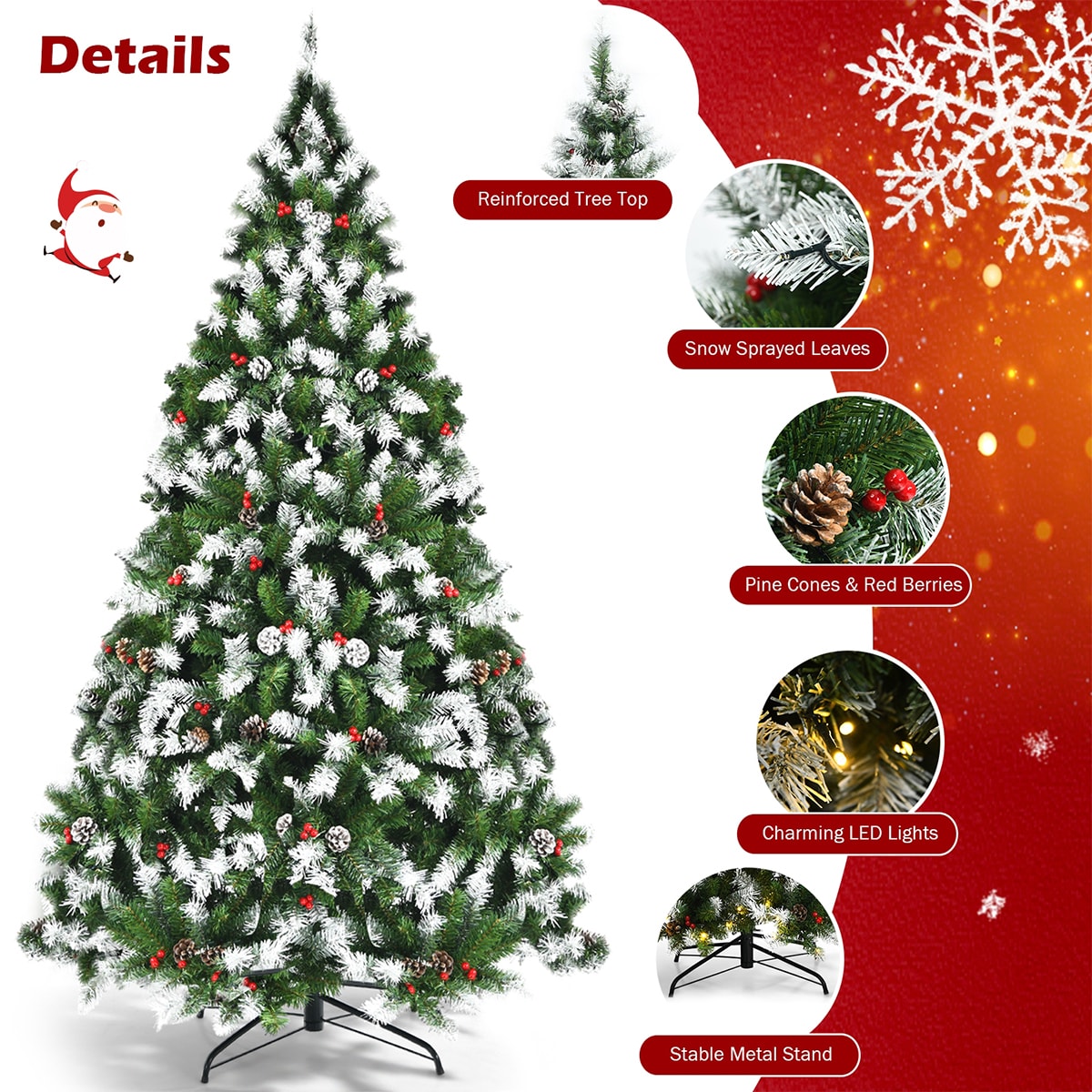 Forclover HYFE-23720 Artificial-Christmas-Trees - View #8