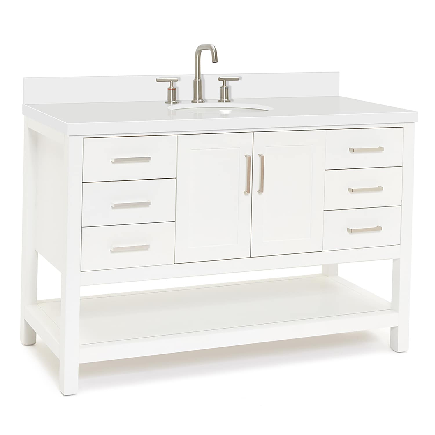 ARIEL S055SWQOVOWHT Bath-Vanity-Combo - View #3