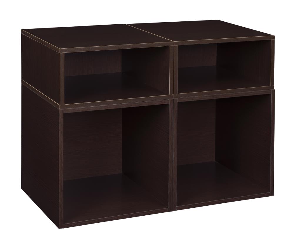 Niche PC2F2HTF 4-Pack Cubo 26-in W x 19.5-in H x 13-in D Truffle Wood Collapsible Stackable Bin