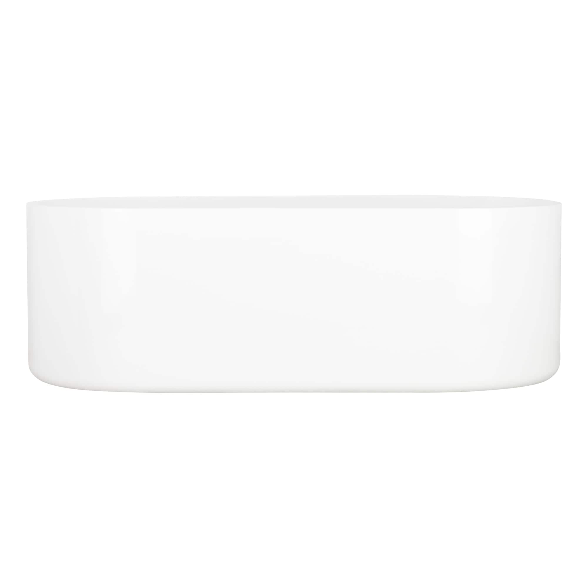 Conroy 67" Glossy White Acrylic Freestanding Soaking Bathtub