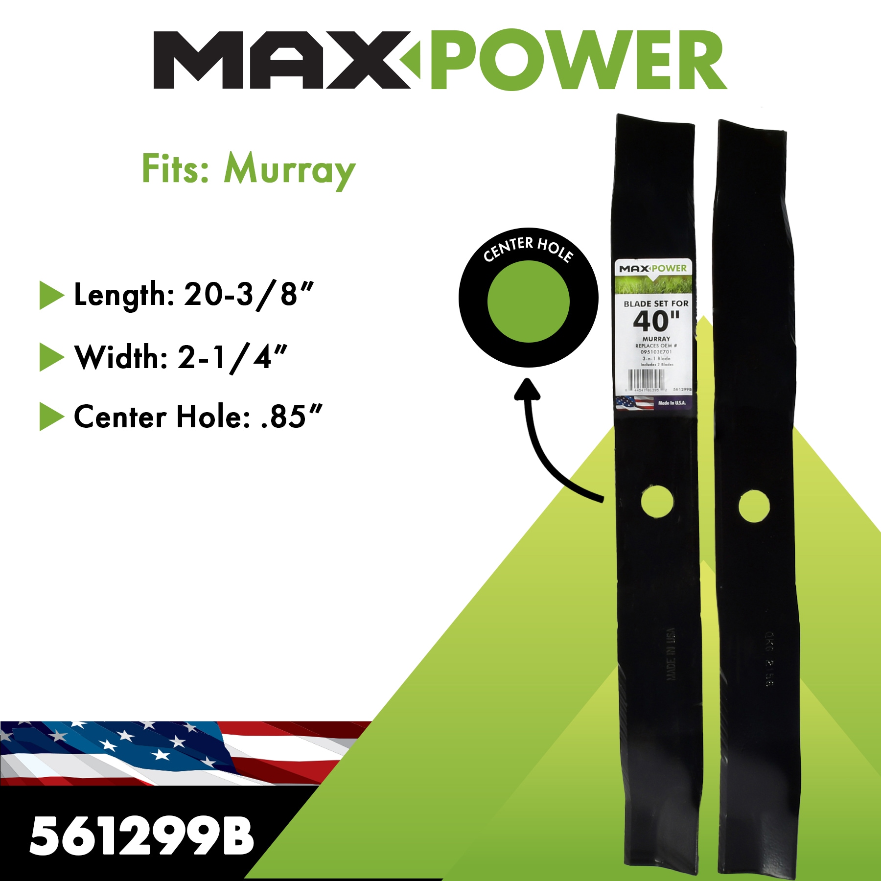 MaxPower 561299B Ope-Mower-Blades - View #2