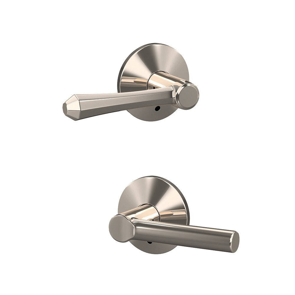 Schlage FC172 DMP 618 KIN Custom Dempsey - Kinsler Polished Nickel Universal Interior Hall/Closet Dummy Door Handle