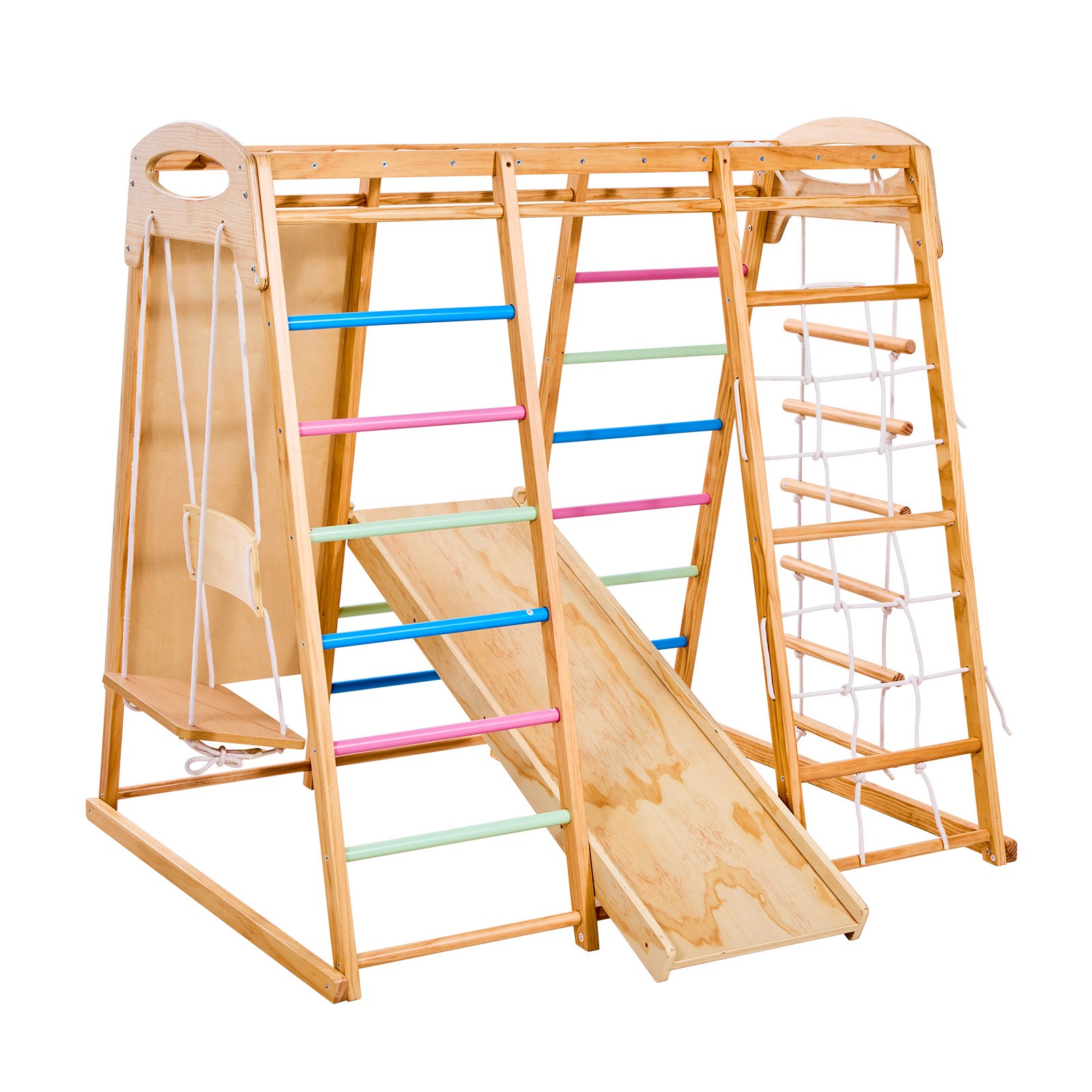 Slickblue Residential Pine Wood Plywood and Plastic Indoor Climbing ...