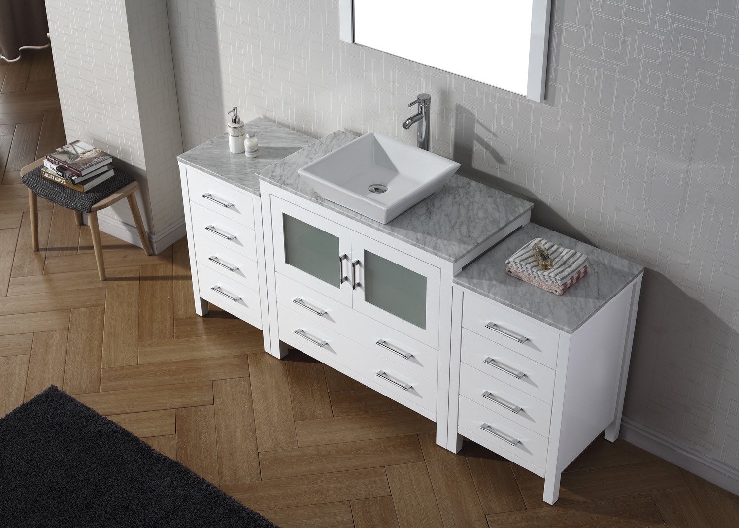 Virtu USA KS-70072-WM-WH Bath-Vanity-Combo - View #4