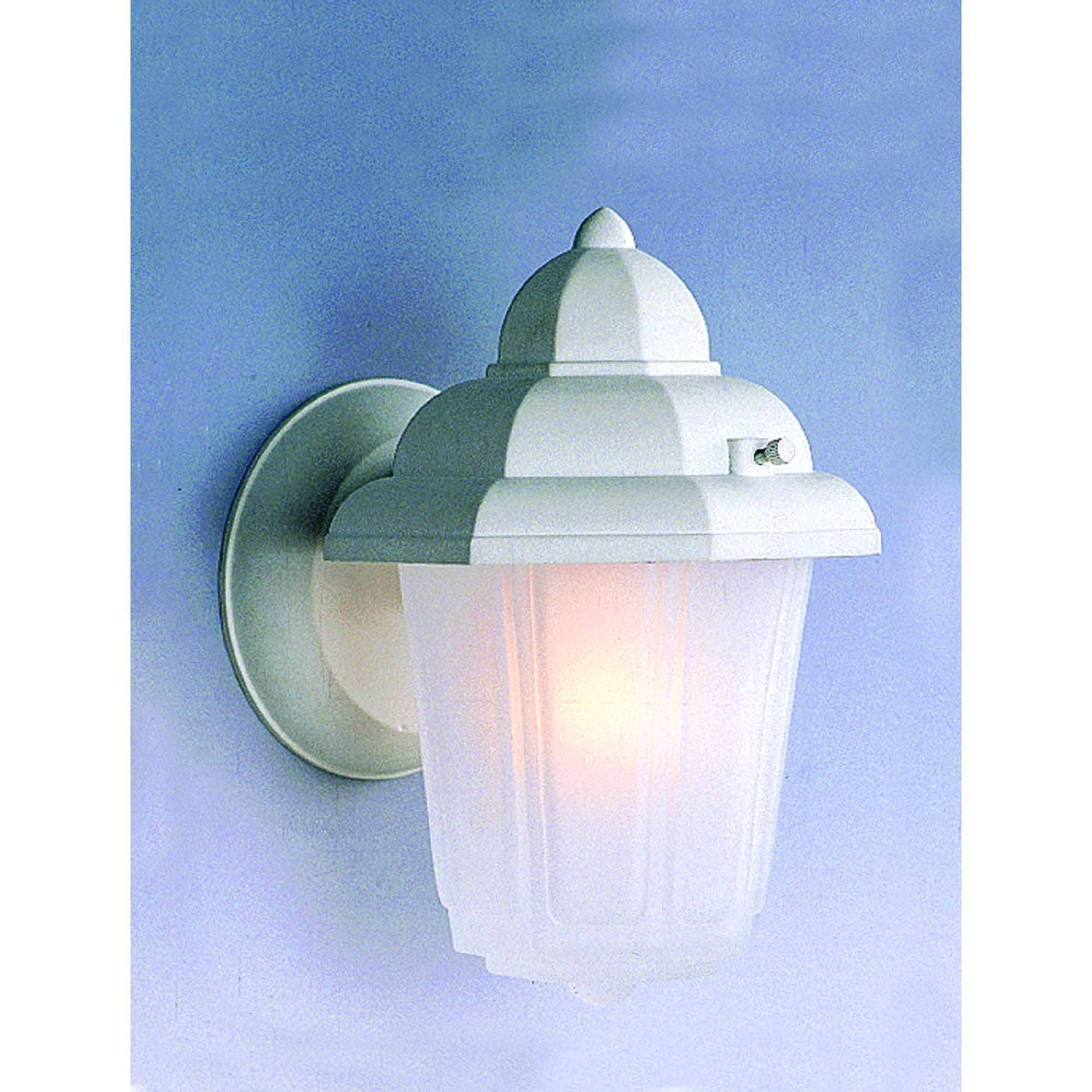 Volume Lighting V8888-6 1 -Light 8.75-in H White Hardwired Outdoor Wall Light