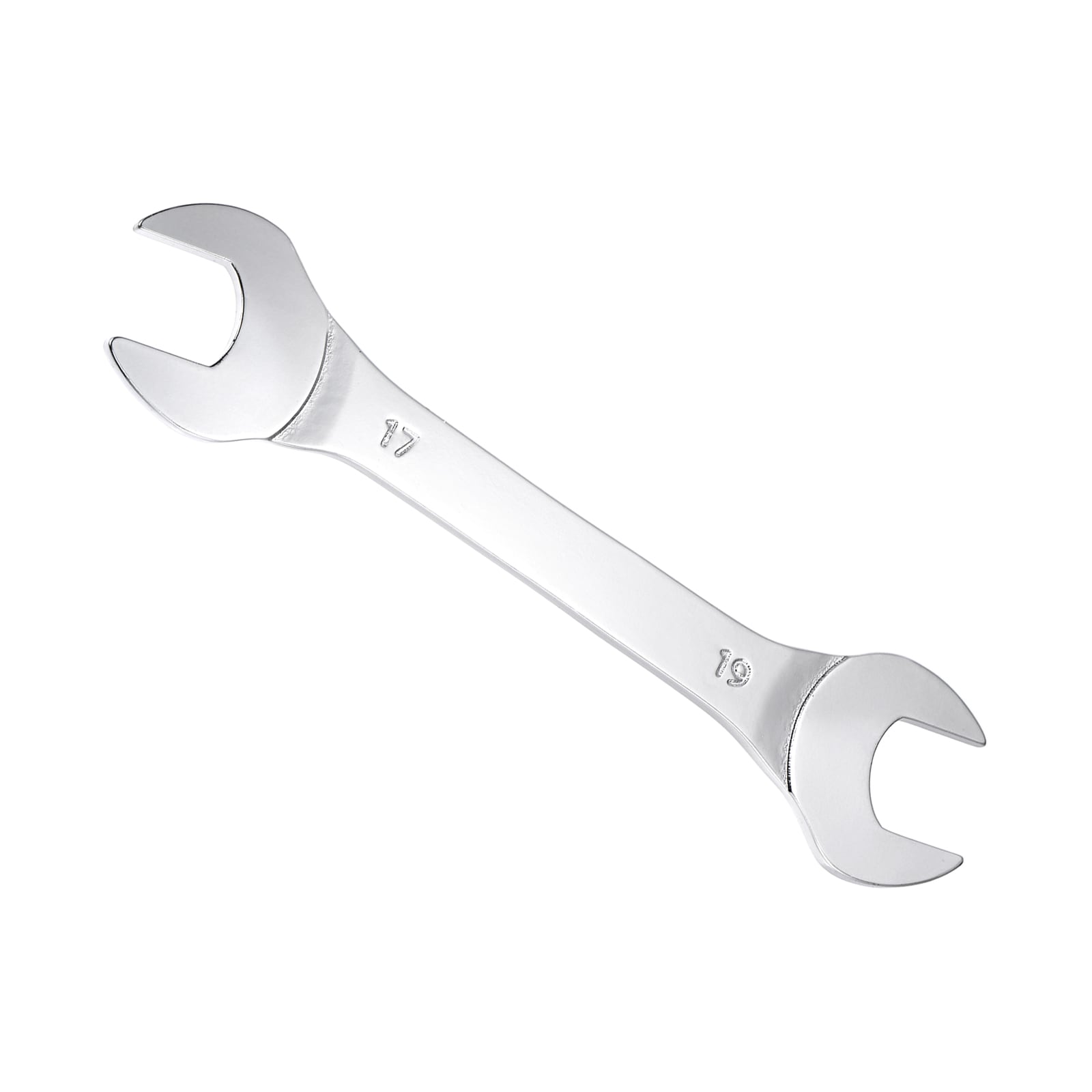Unique Bargains Thin Open End Wrench 17mm x 19mm Metric Chrome Plated High Carbon Steel #S26011900UX2340