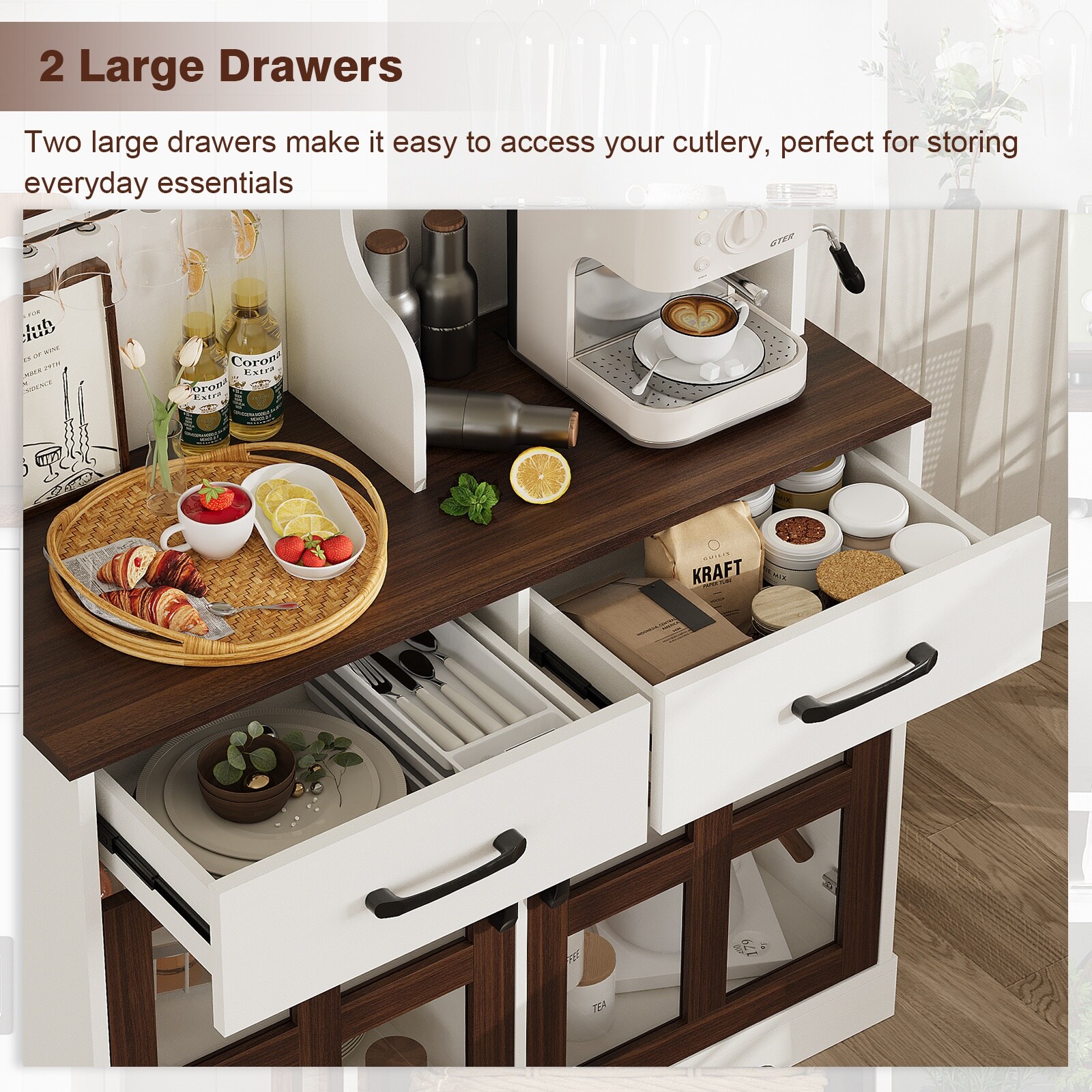 Pocassy GREATANTS-SNBS045WT Dining-Kitchen-Storarge - View #10