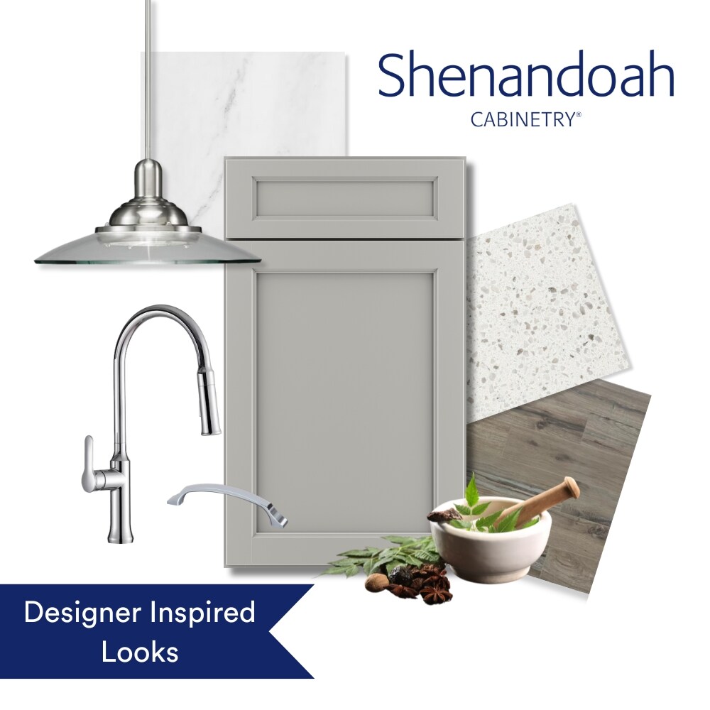 Shenandoah Glasson 36-in W x 34.5-in H x 24-in D Stone Painted