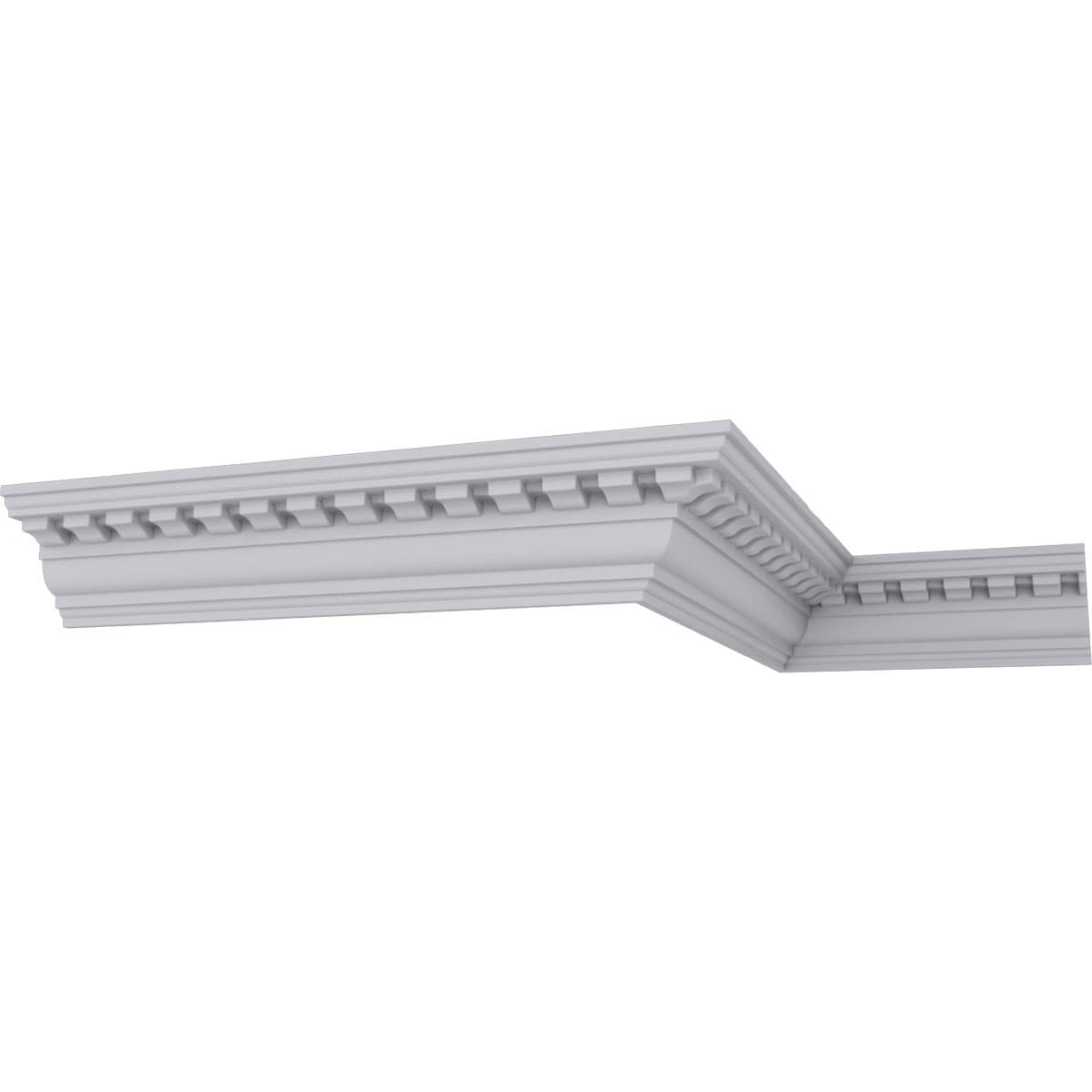 Ekena Millwork 687037 3-7/8-in T x 5-3/4-in W x 7-ft 10-1/2-in L Primed Urethane Crown Moulding 12 -Pack