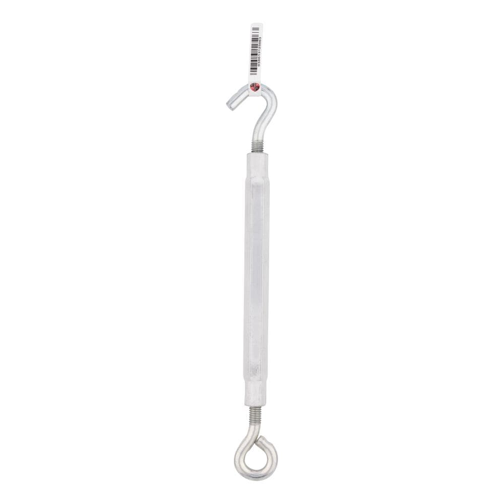 National Hardware 3/8-in x 16-in Aluminum/Steel Hook and Eye Turnbuckle in  the Turnbuckles department at