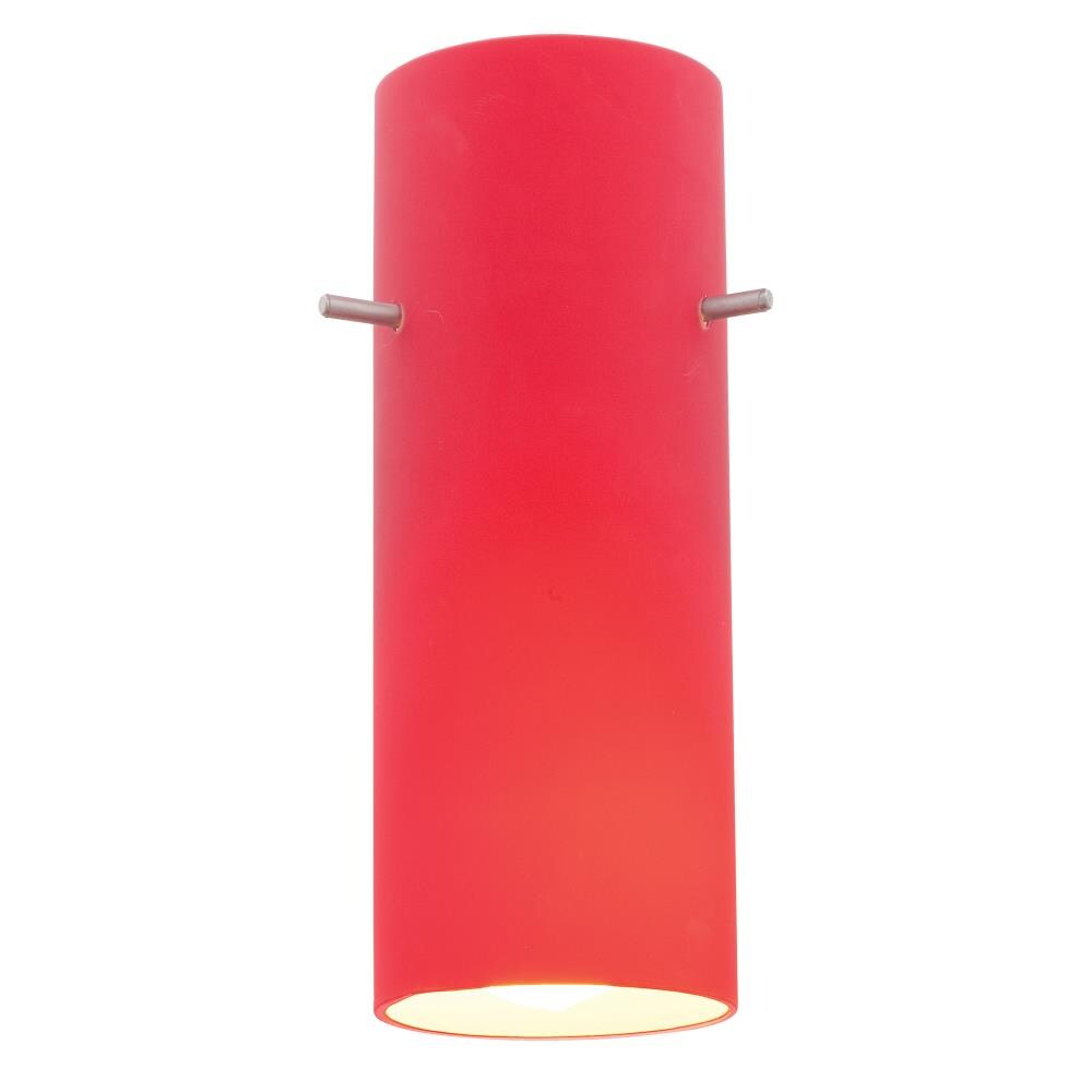 red glass light shade