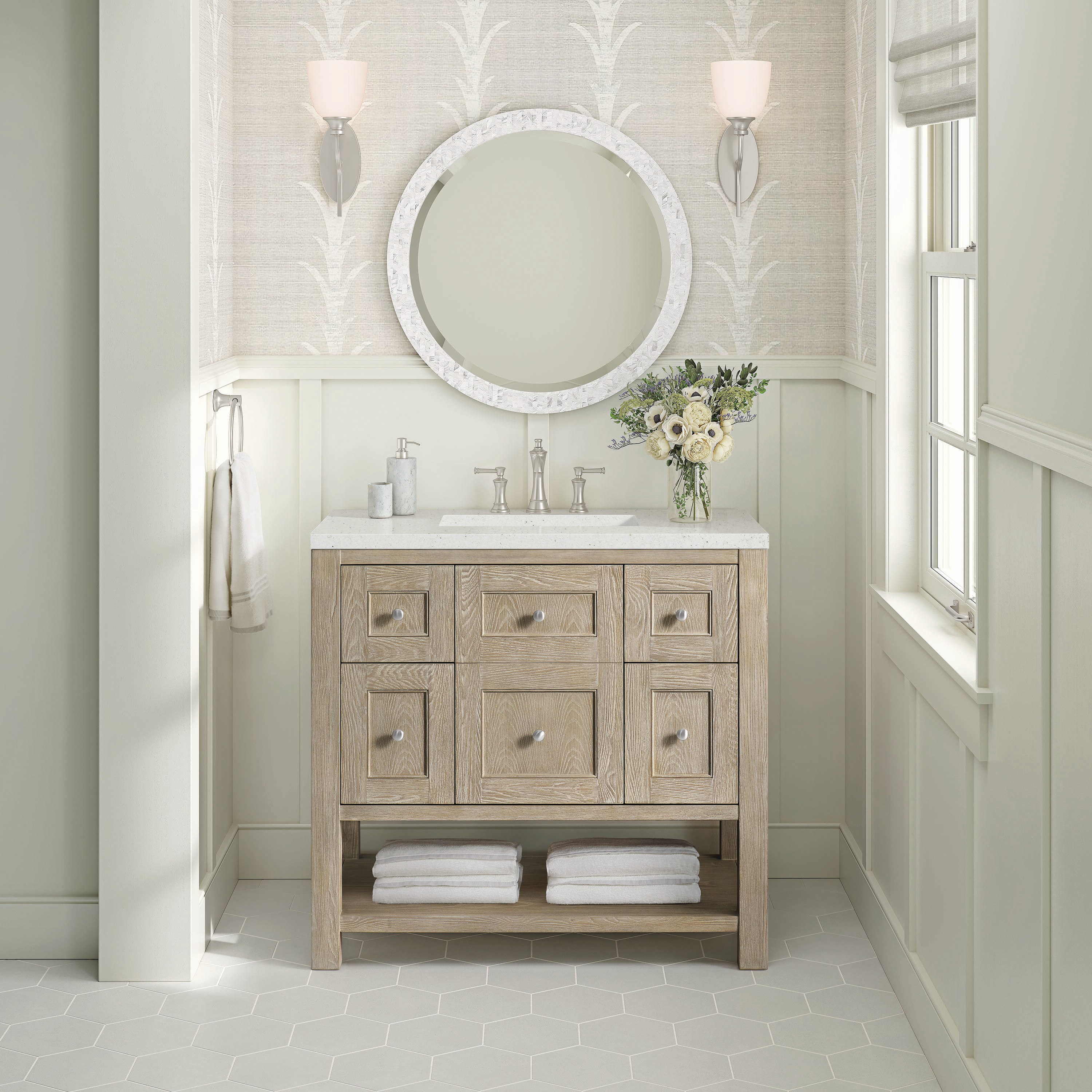James Martin Vanities 330-V36-WWO-3LDL Bath-Vanity-Combo - View #2