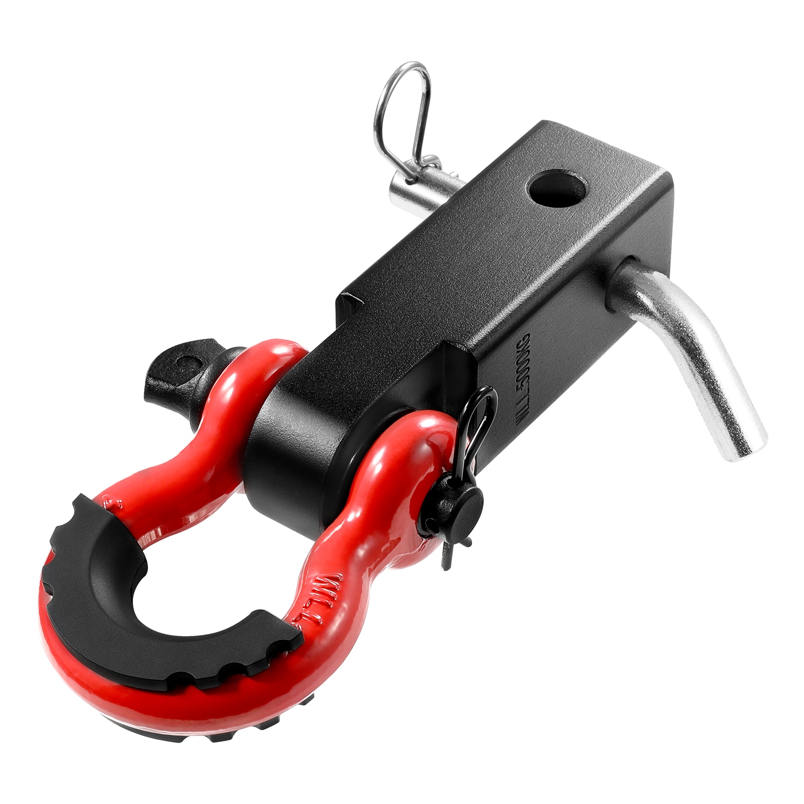 SVOPES Hitch Receiver Shackle. 2inch Compatible. 44.100 lbs Load Capacity. D-Ring Shackle with Trailer Hitch Lock Pin. Heavy-Duty Towing Gear for Trucks. Jeeps and Off-Road Vehicles #SVOPESZJHJG2I08828V0