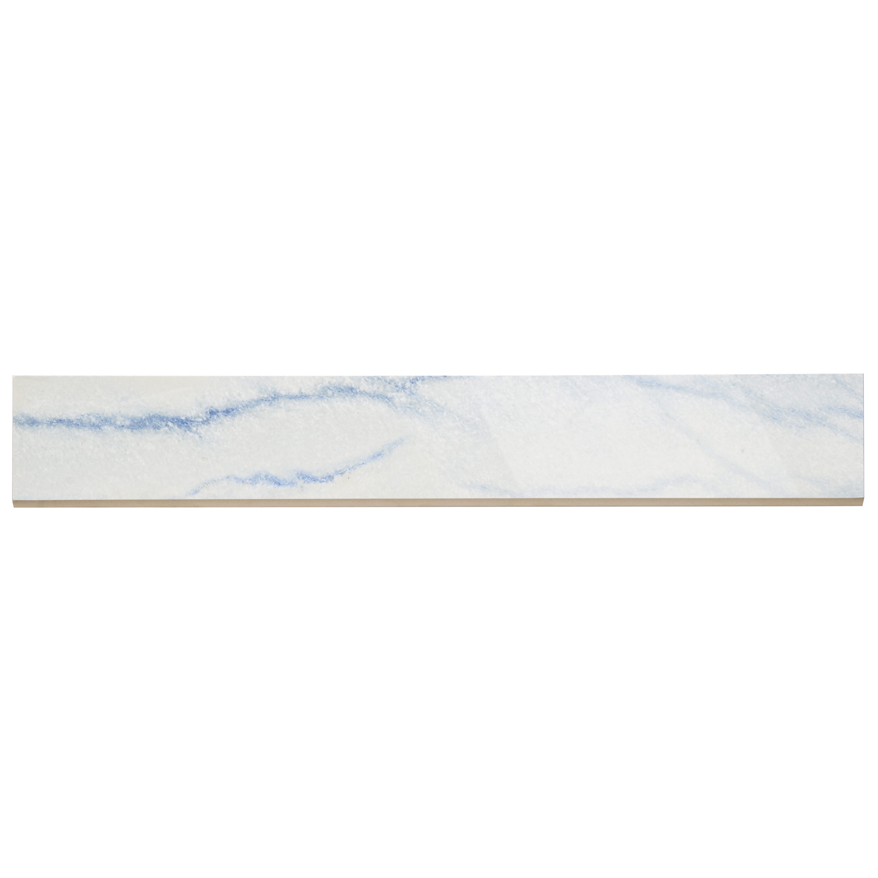 Artmore Tile EXT3RD107151 Macauba Cyanic Cyanic 4-in x 24-in Polished Porcelain Marble look Standard Wall Tile ( 0.58-sq ft Piece )