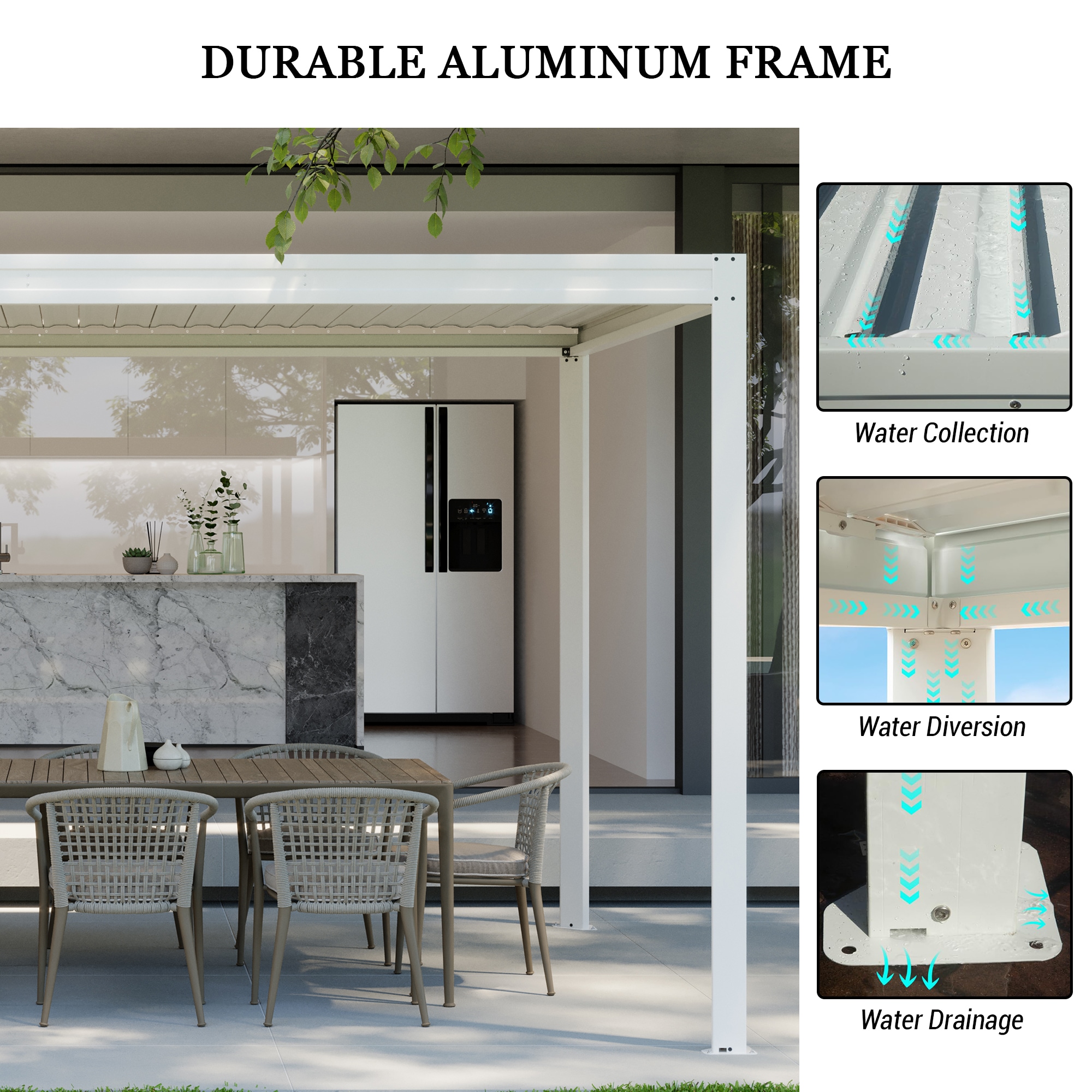Mondawe MD-LGMF1631-W Pergolas-2 - View #5