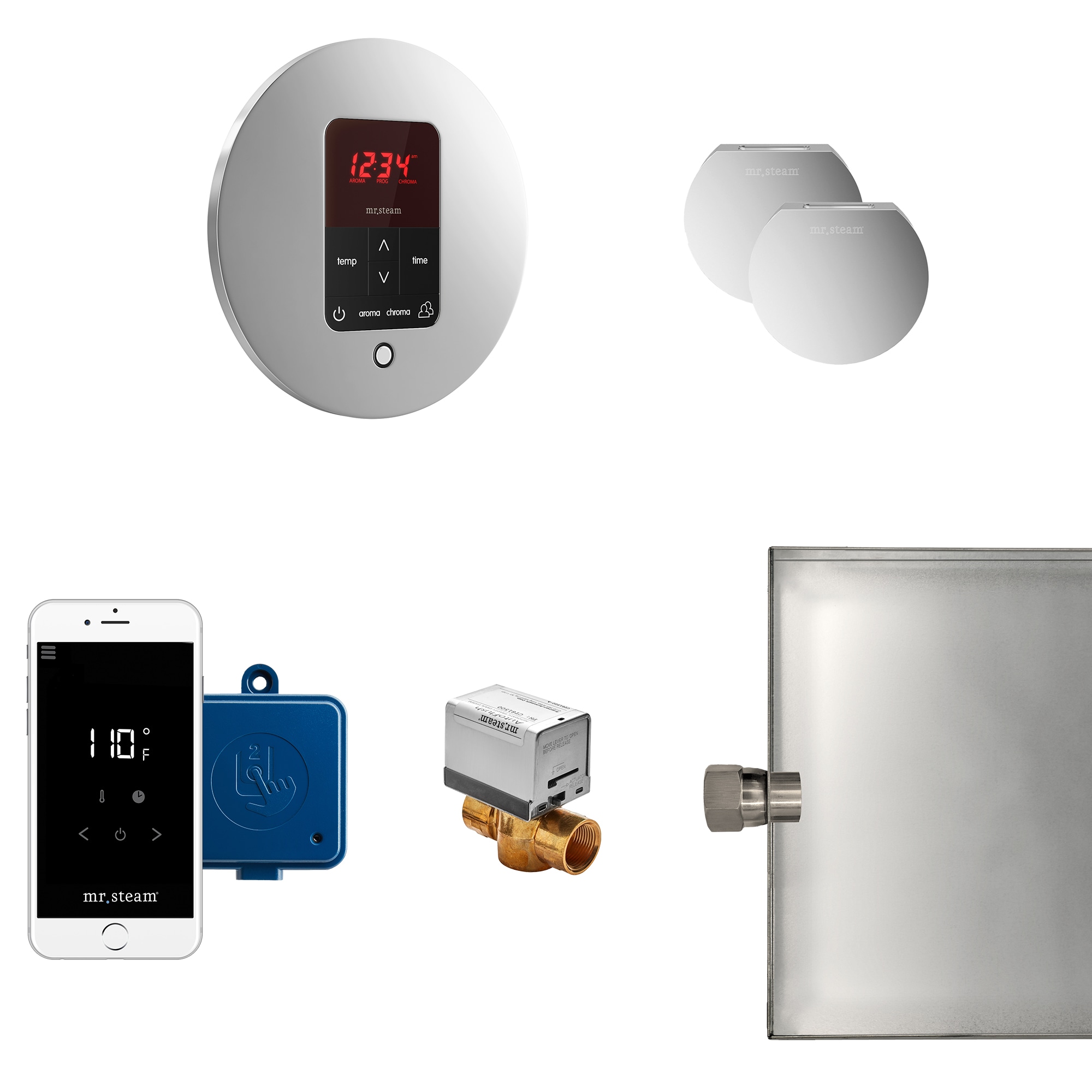 Mr. Steam MSBUTLERXRD-PC 120-Watt Polished Chrome Steam generator control kit