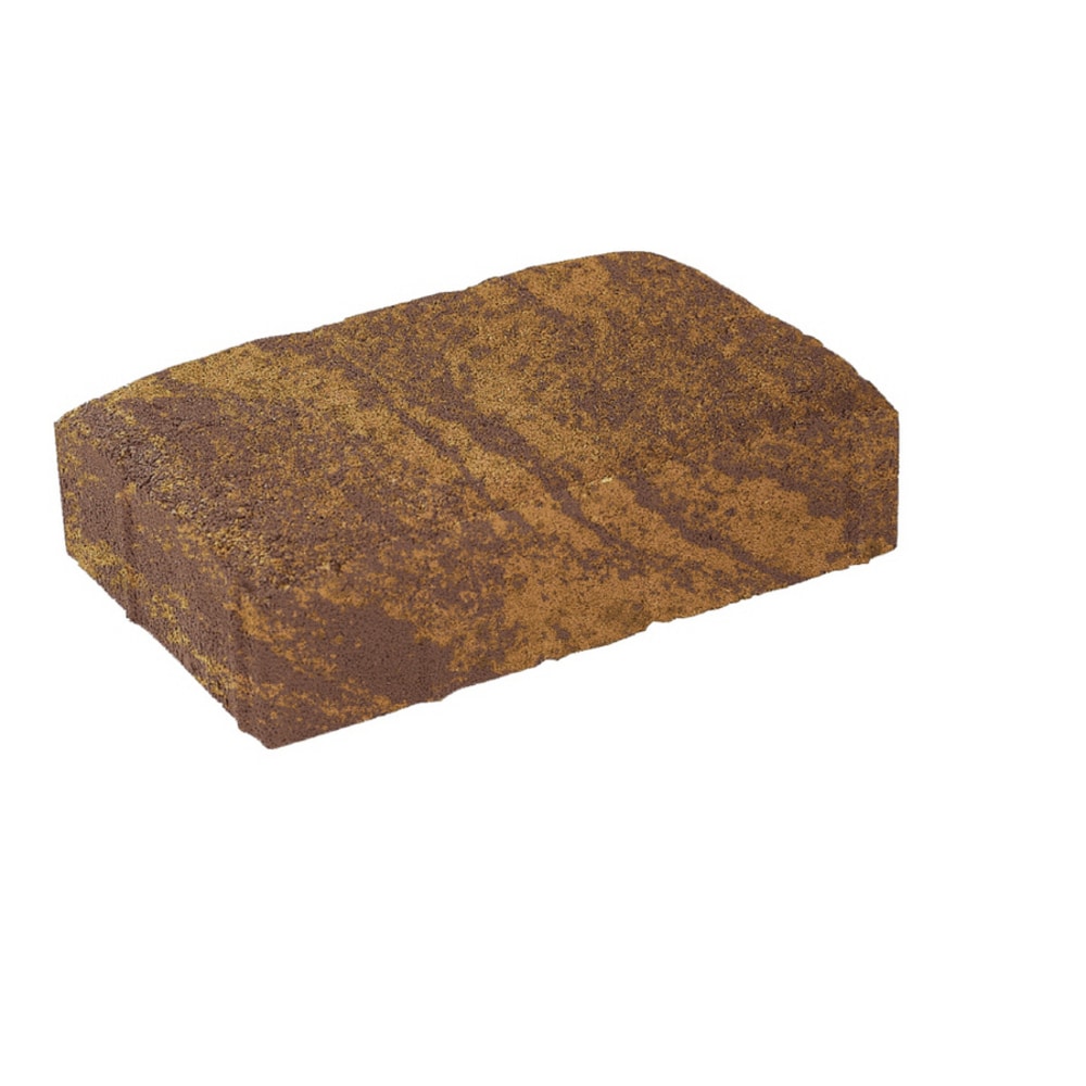  50475 9-in L x 6-in W x 2-in H Rectangle Harvest Blend Concrete Paver