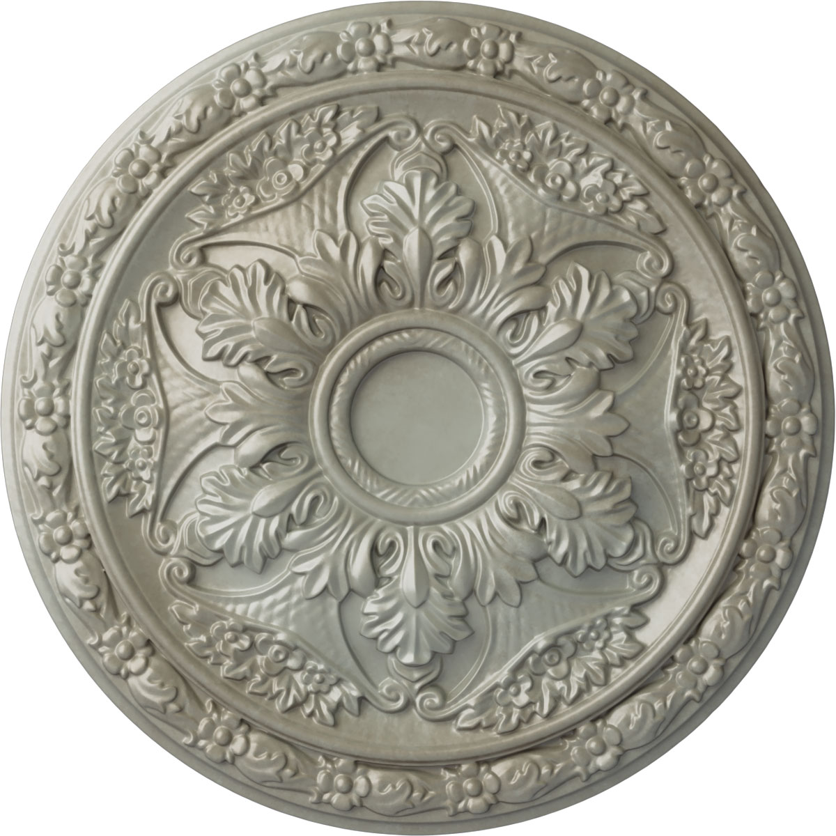 Ekena Millwork CM20BLFLS Baile 20-in W x 20-in L Painted Flash Gold Polyurethane Whole Ceiling Medallion