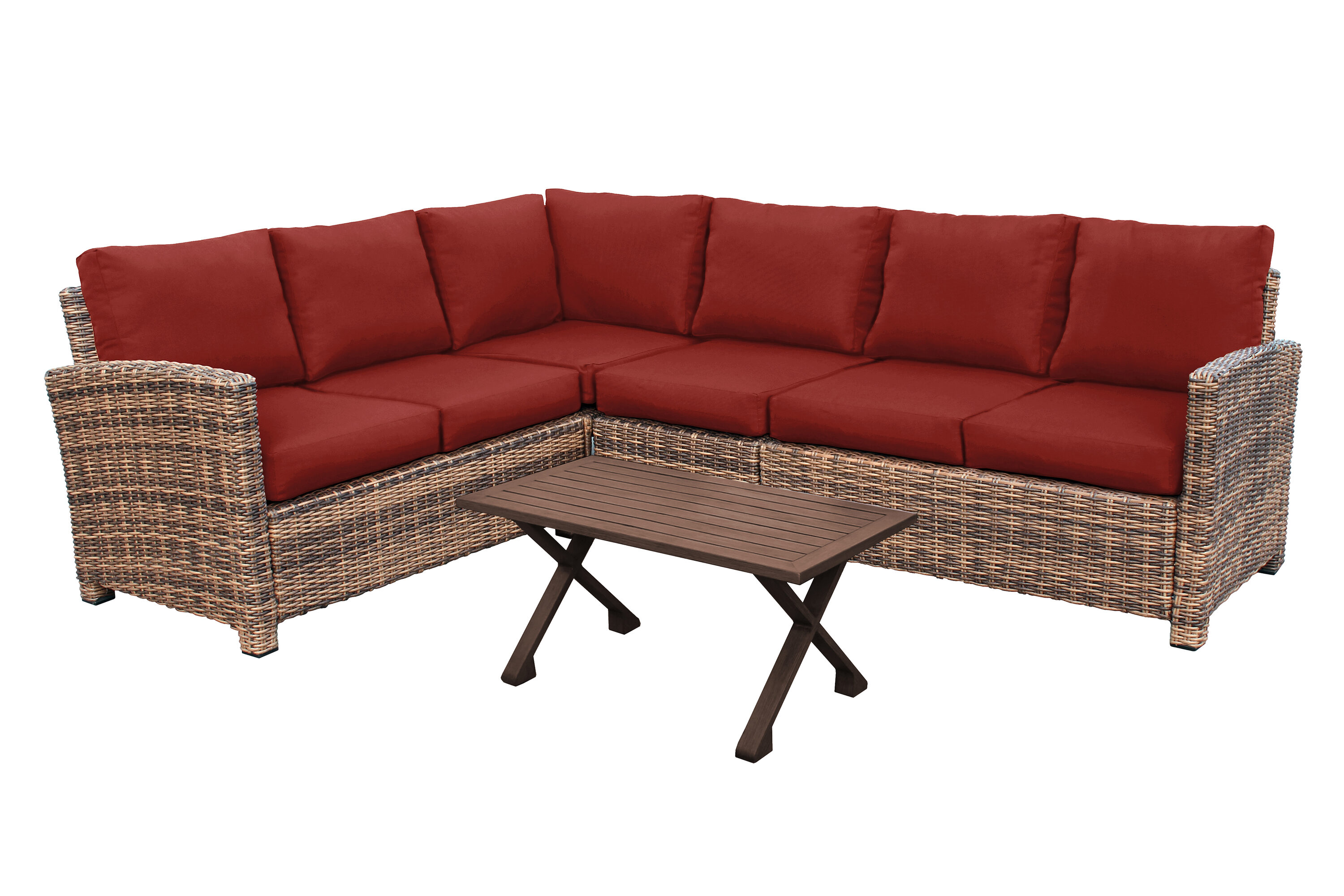 Leisure Made 882914-RED Patio-Sofas-Daybeds - View #6